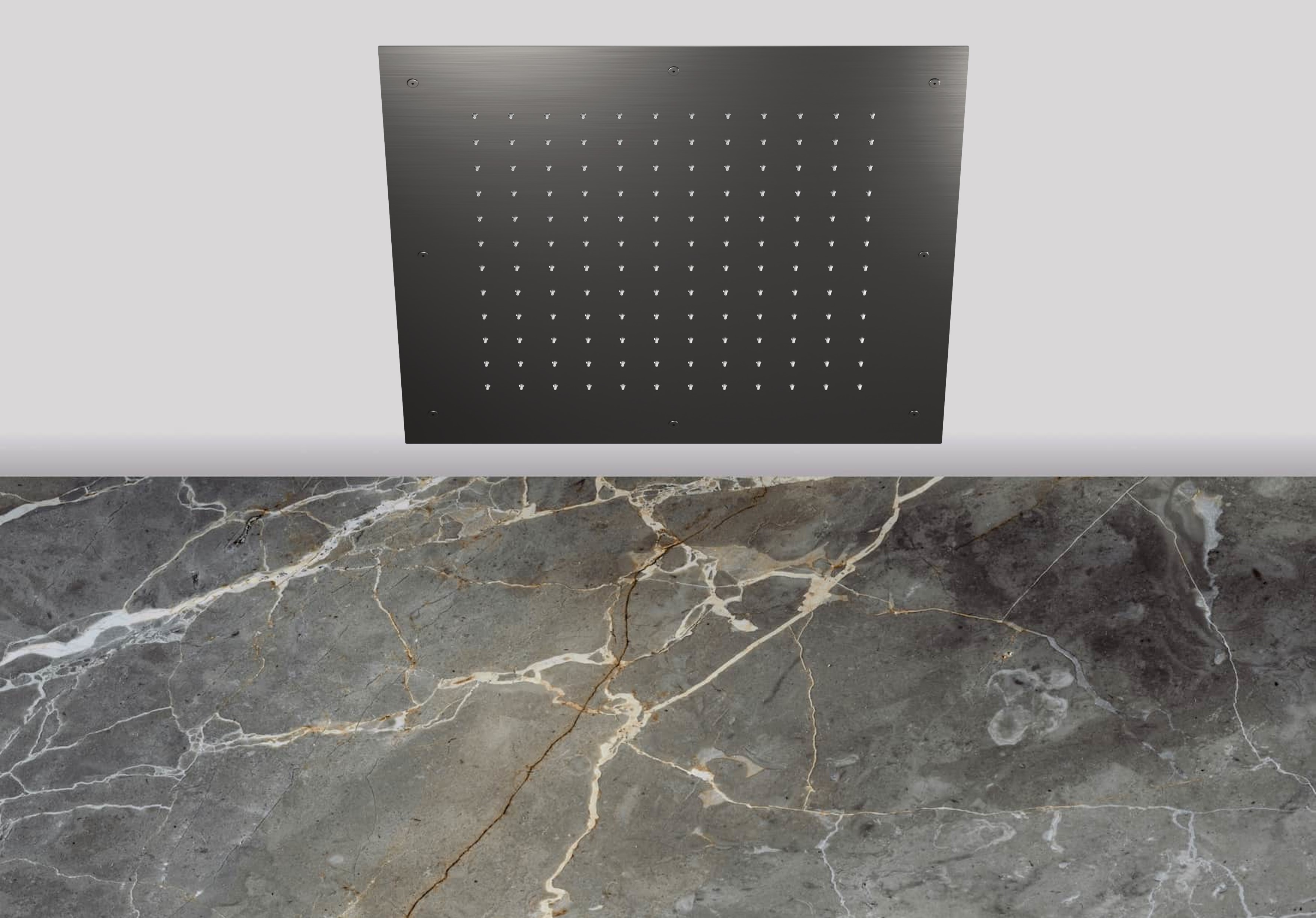 Lagoo Nesso Hoofddouche Showerlicious 500 x 500 N8232GM Brushed Gun Metal PVD