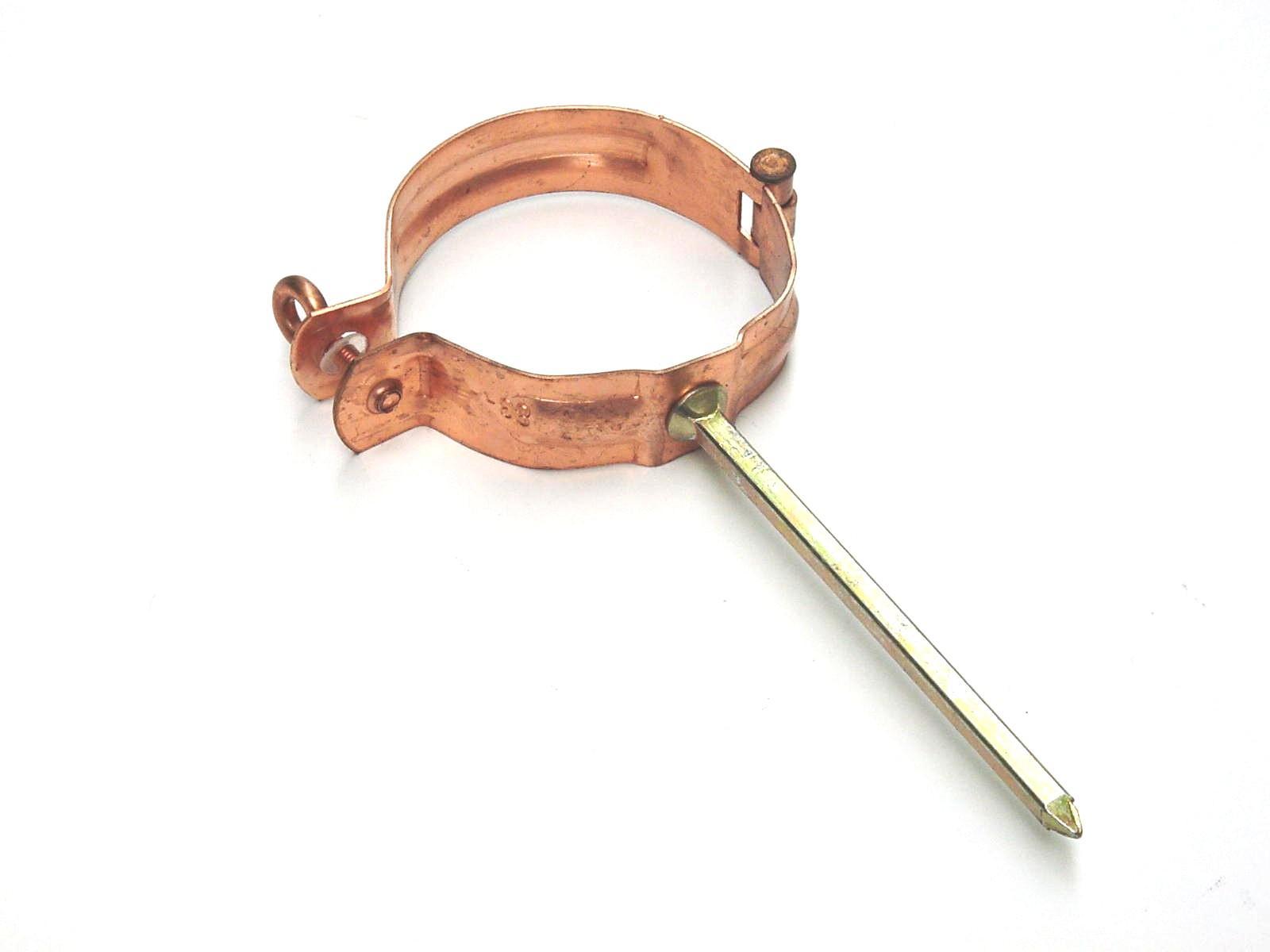 Koperen scharnierpenbeugel 80mm