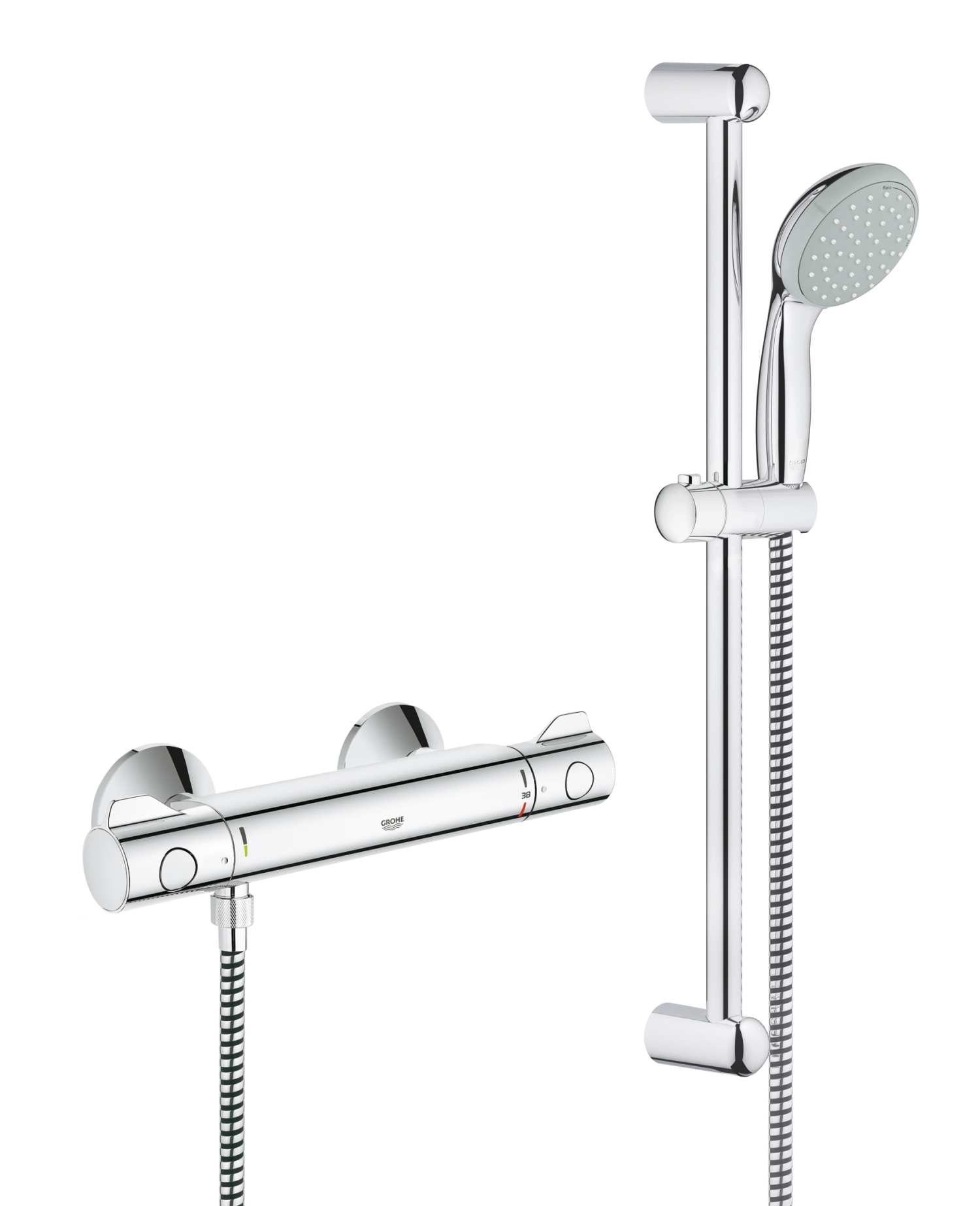 Grohe Grohtherm 800 Comfortset 150mm met koppelingen 34565002