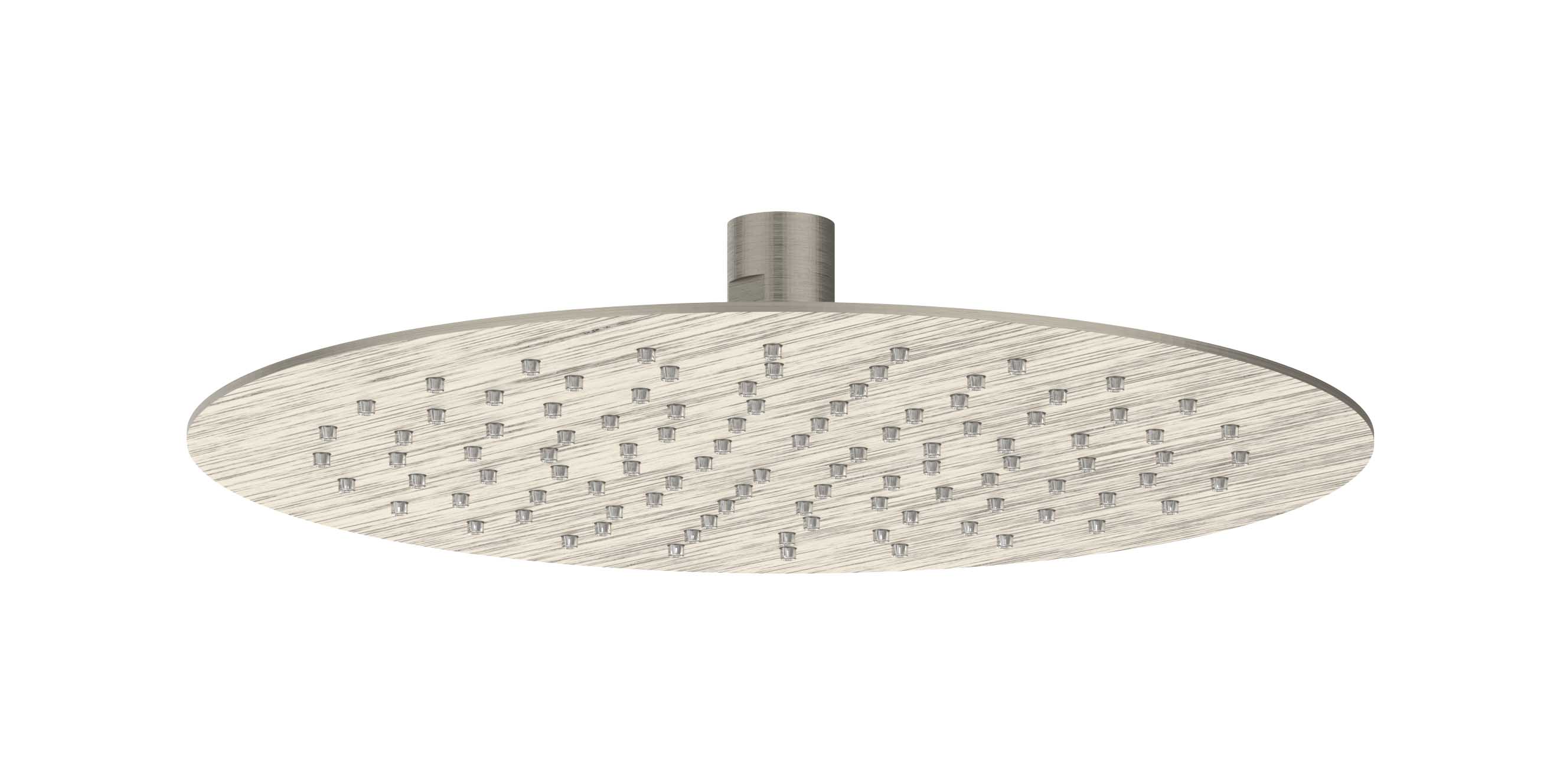 IVY Toebehoren Hoofddouche slim 25cm antikalk nozzels Eco-air 6900553 gebr. nickel PVD