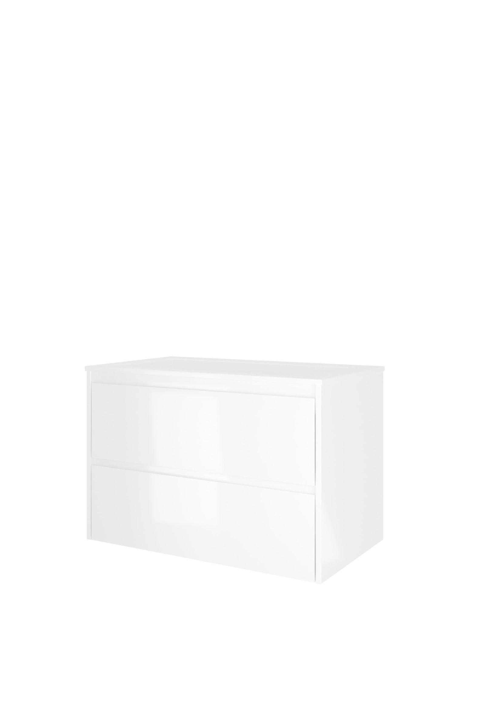 Proline set polystone Elegant wast. z. krgt. en onderk. sym. 1816144 Glans wit/Glans wit H540xB800xD460