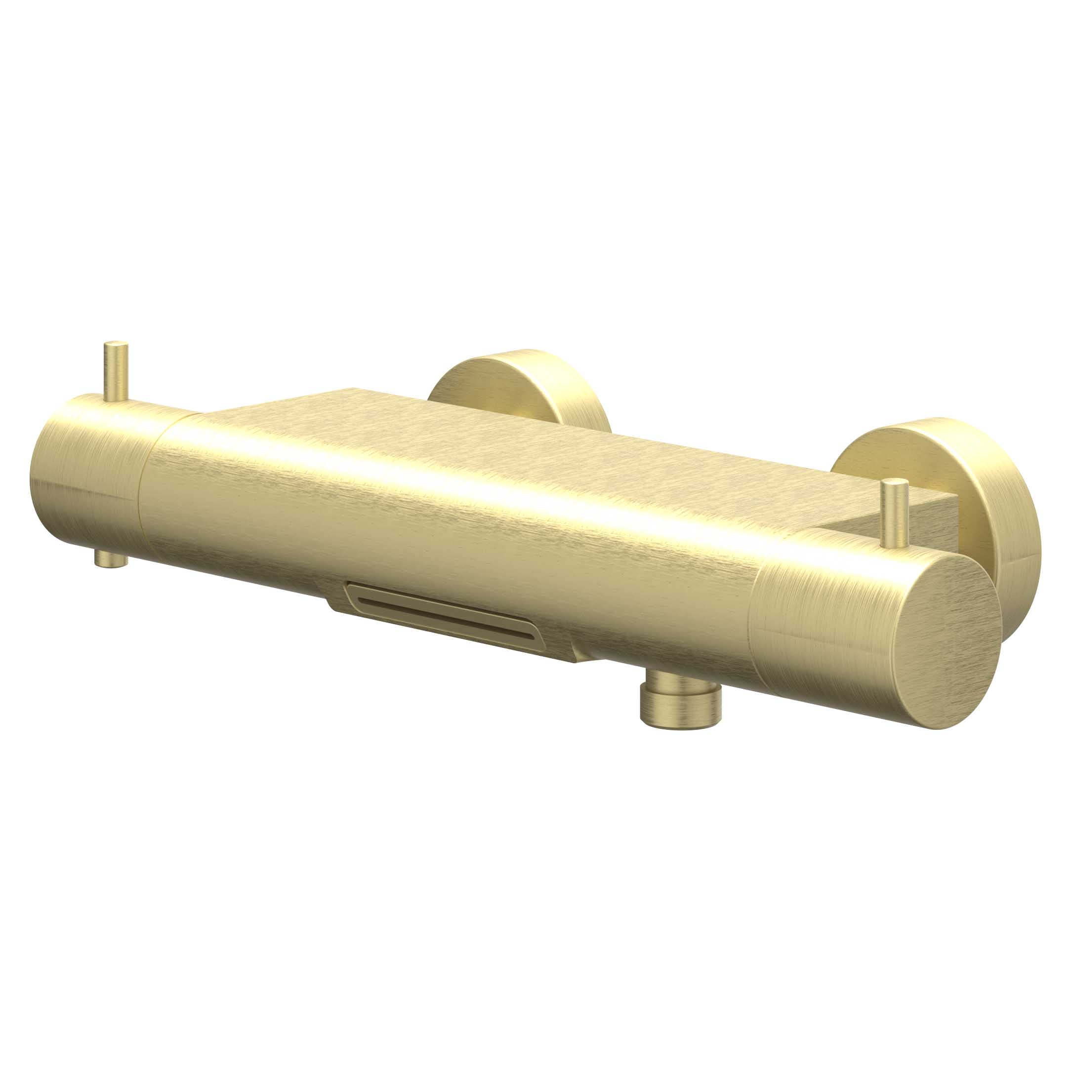 IVY Bond Badthermostaatkraan opbouw cooltouch met cascade uitloop 6301054 gebr. mat goud PVD