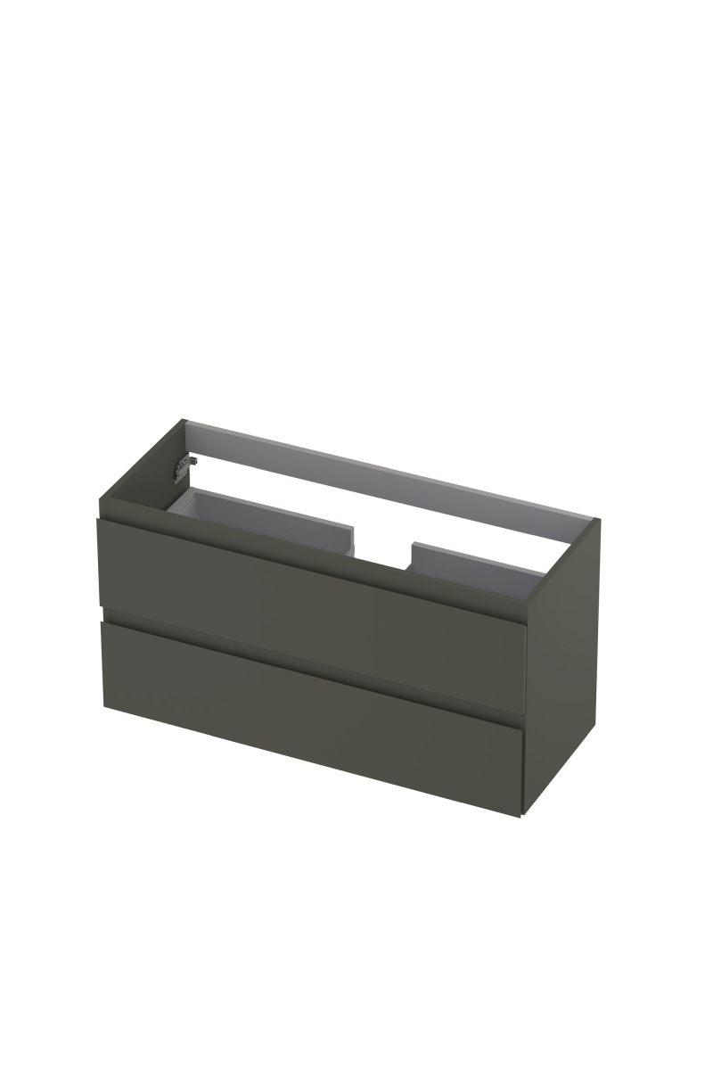 INK onderkast 2 laden gr.loos gelakt 1241027 mat beton groen H520xB1000xD400