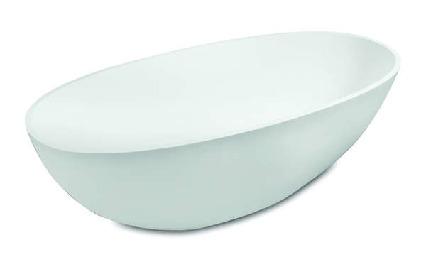 Luca Vrijstaand bad comfortstone met overloop 170x80x59h 87kg LUCO2170M Mat wit