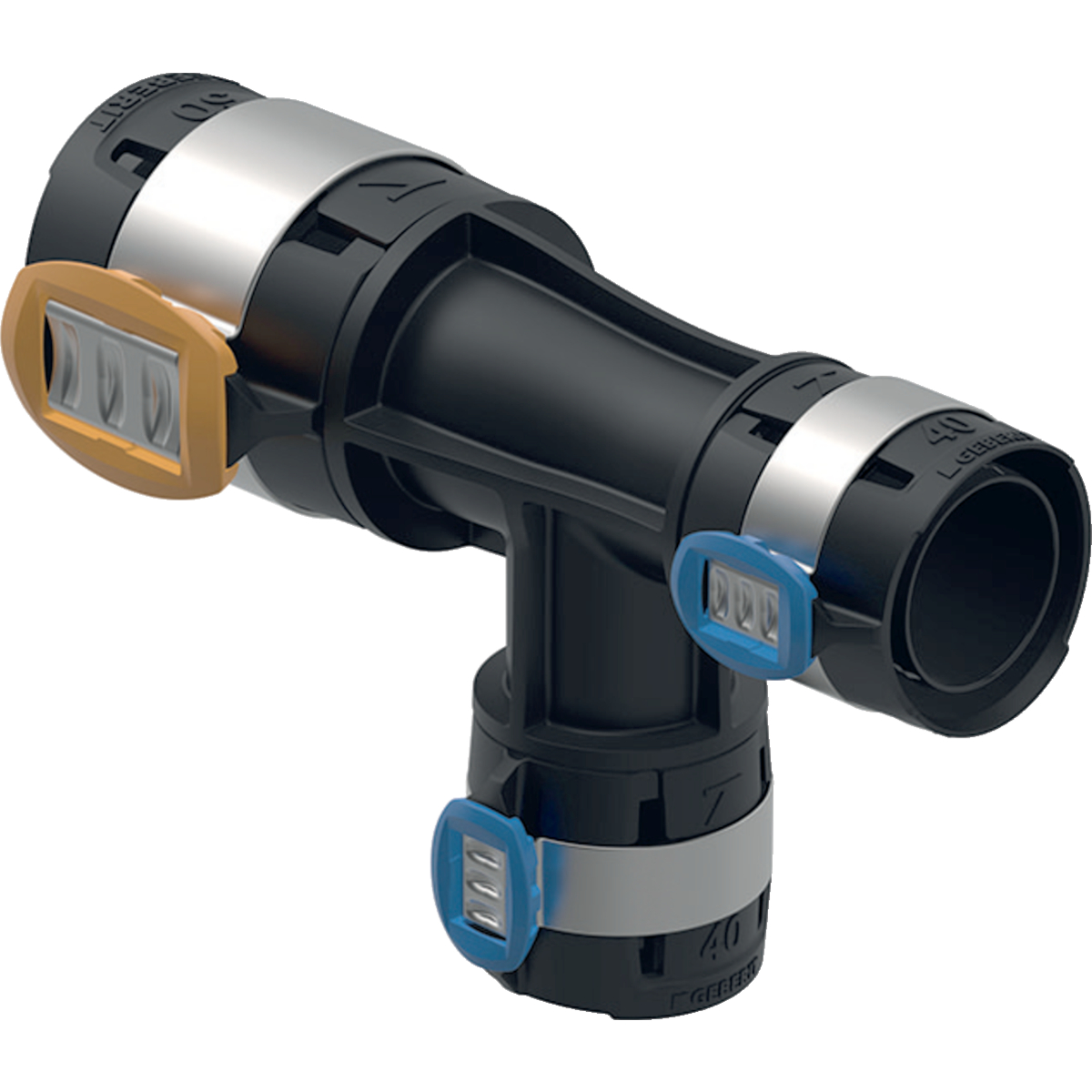 Geberit FlowFit verloop T-stuk PPSU 50-40-40 620.105.00.1