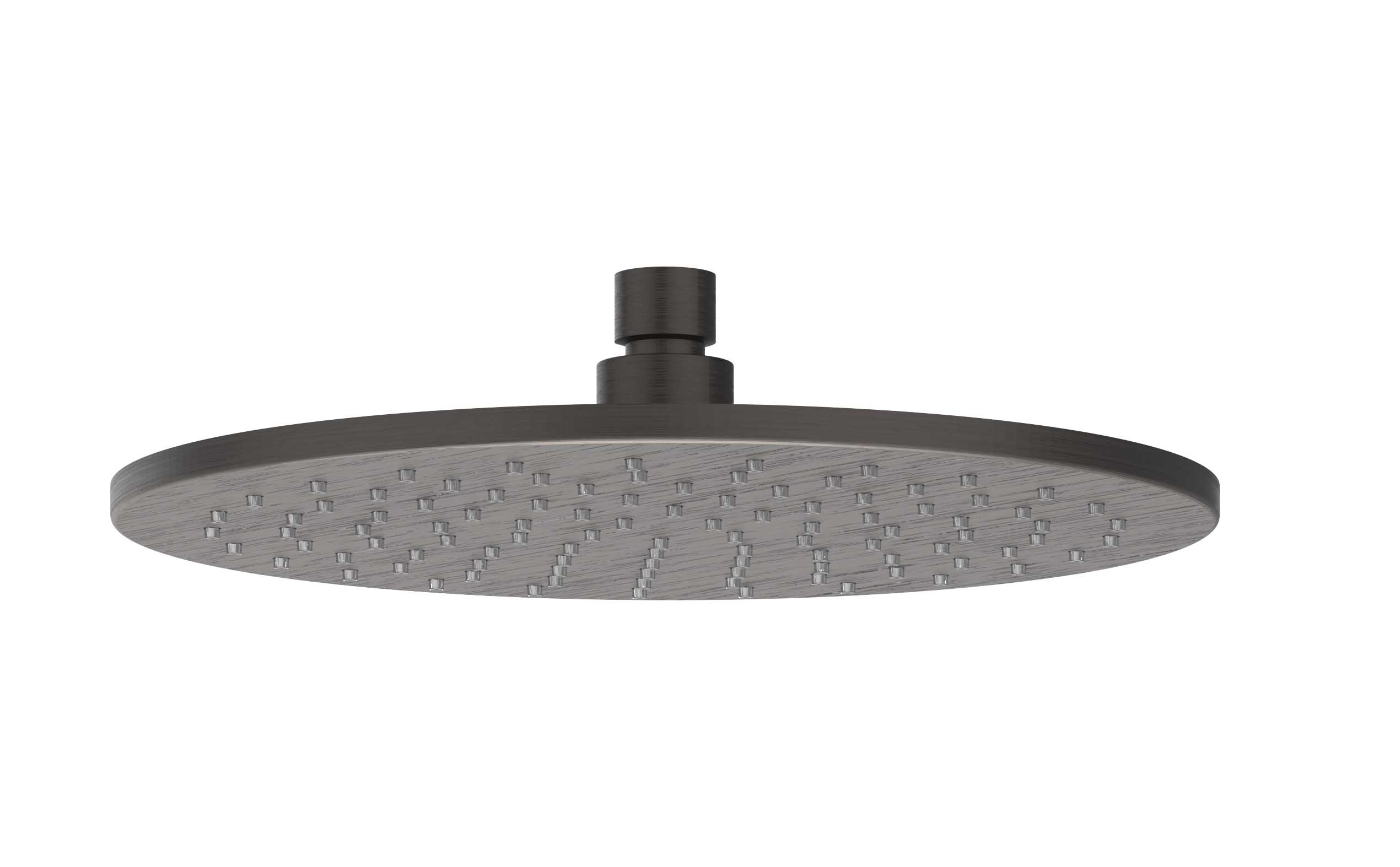 IVY Toebehoren Hoofddouche medium 25cm met antikalk nozzels 6900714 RVS316 gebr. carbon black PVD