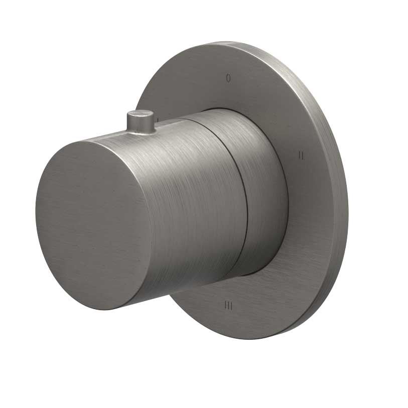 IVY Bond Afbouwdeel 3-weg stop-omstel symmetry met rond rozet 6202446 gebr. metal black PVD