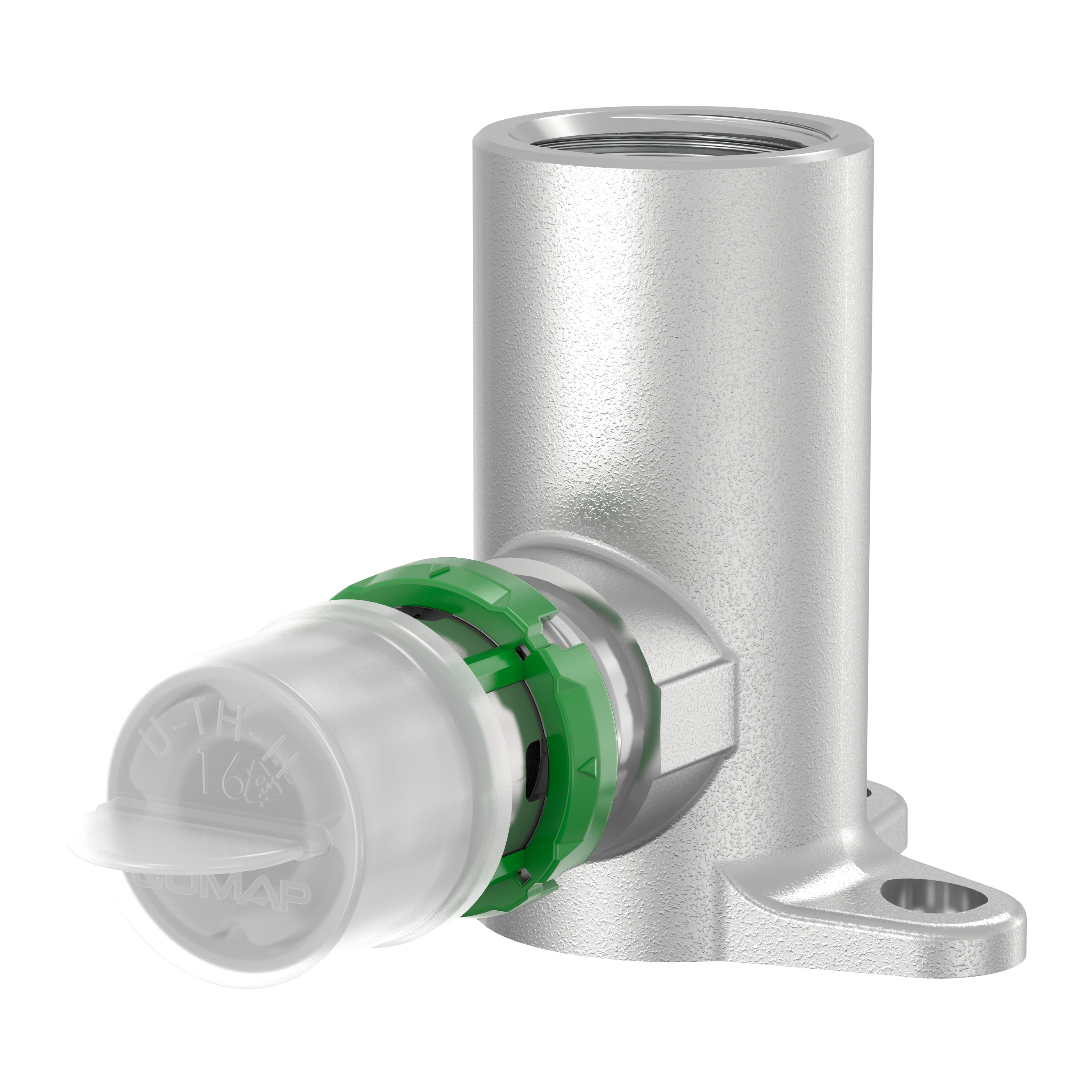 Comap SkinPress muurplaat hoog messing 20x3/4 7471GW2034