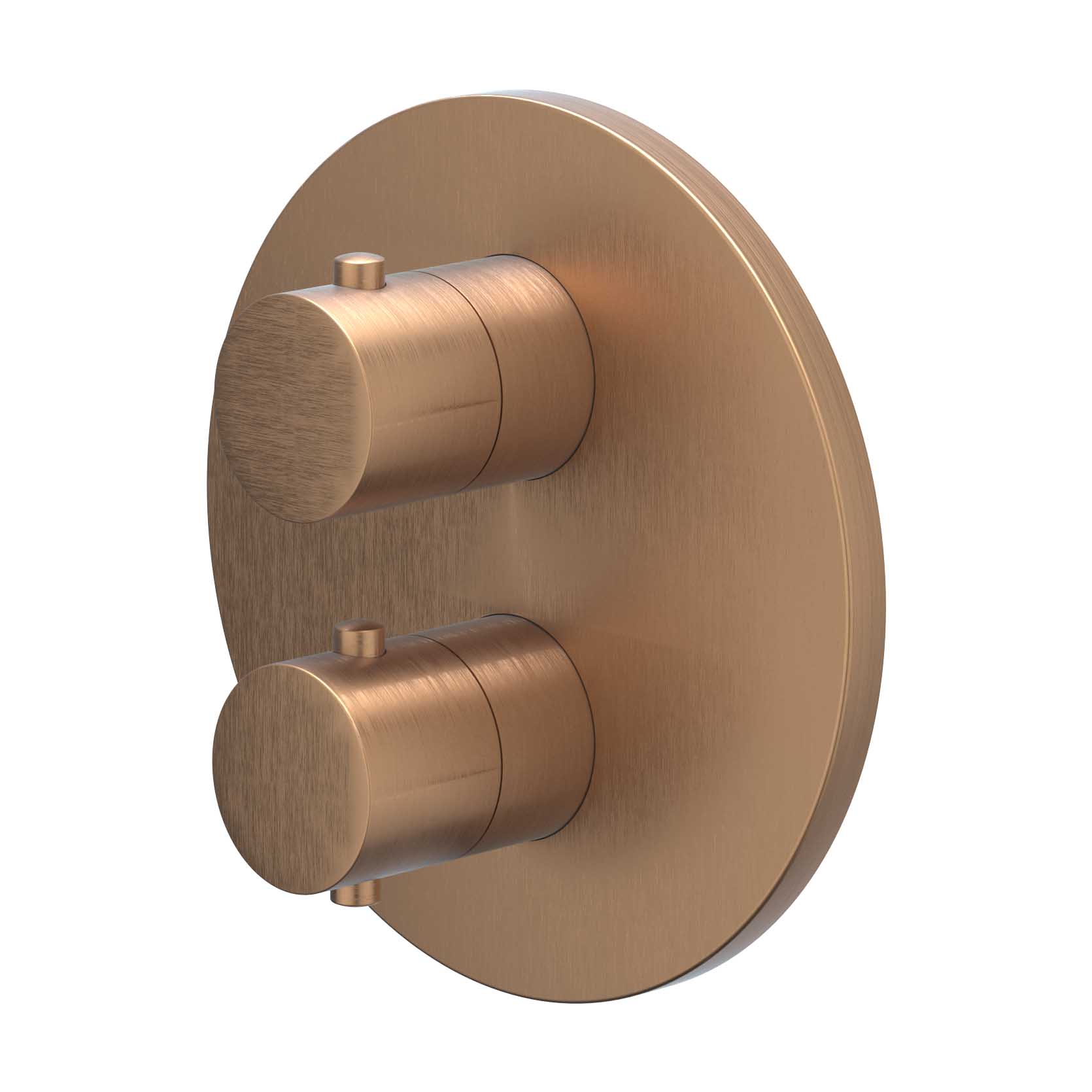 IVY Bond Afbouwdeel inbouwthermostaat met 3-weg stop-omstel 6201205 gebr. mat koper PVD