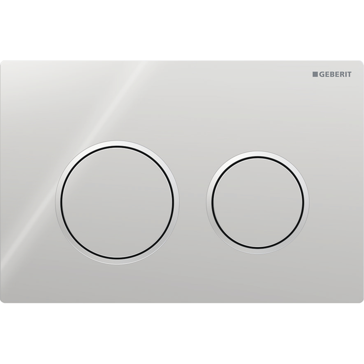 Geberit Omega20 bedieningsplaat 2- toets round chroom - matchroom - chroom 115.085.KH.1