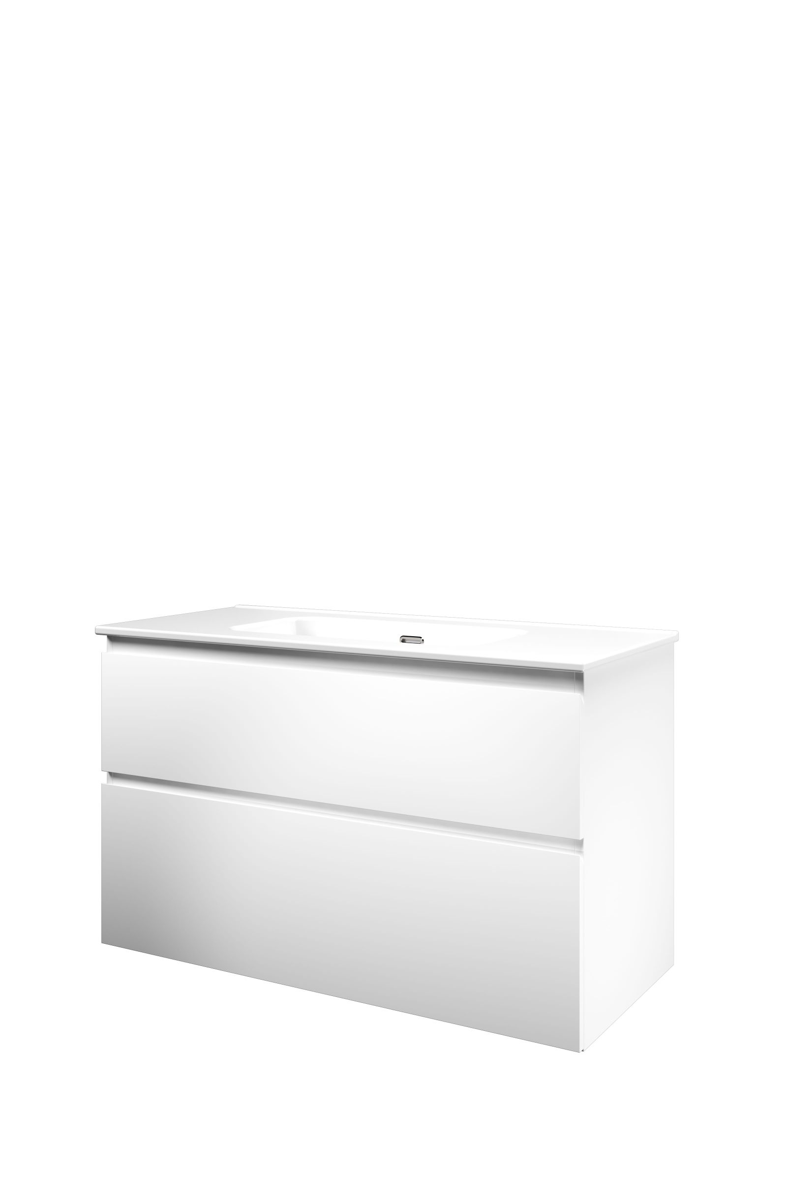 Proline set porselein Elegant wast. z. krgt. en onderk. a-sym. 1815245 Mat wit/Glans wit H620xB1000xD460