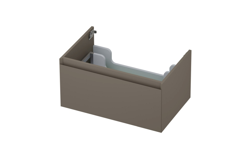 INK onderk. 1 lade greepl. gelakt 45gr 1240115 Mat taupe H350xB700xD450