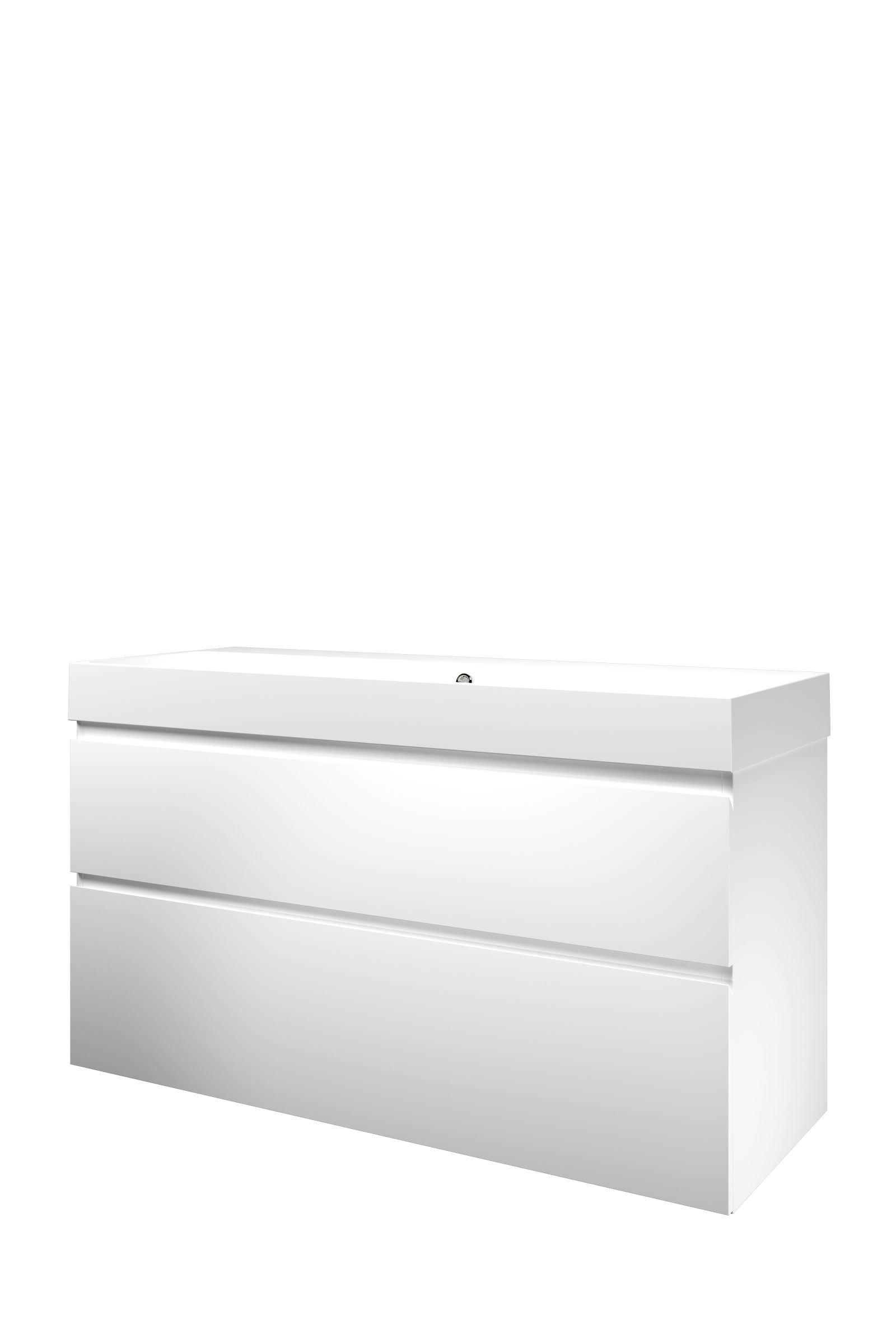 Proline set polystone Loft wast. z. krgt. en onderk. a-sym. 1817175 Mat wit/ Mat wit H700xB1200xD460