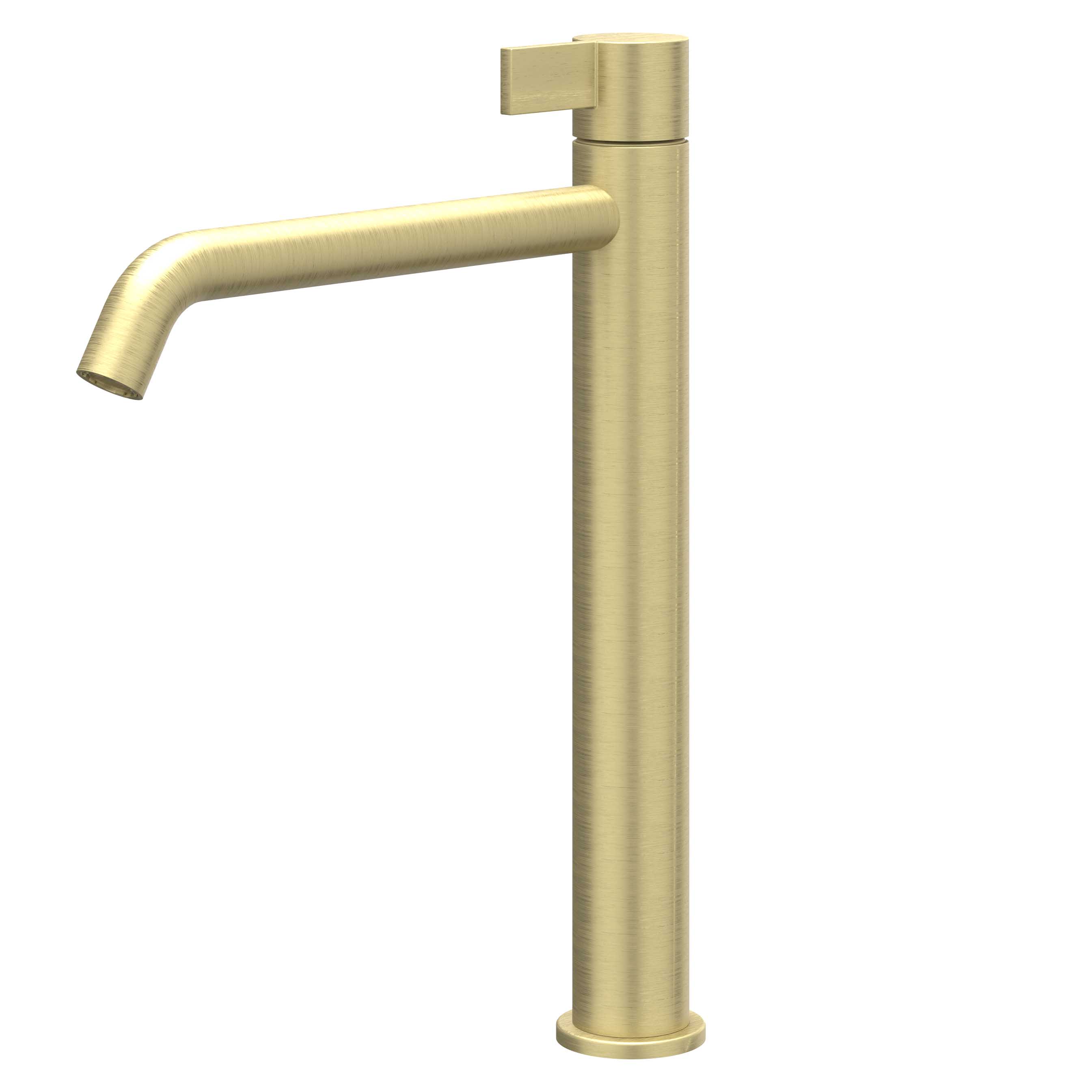 IVY Pact Eenhendel wastafelmengkraan opbouw model L coldstart 6101154 gebr. mat goud PVD