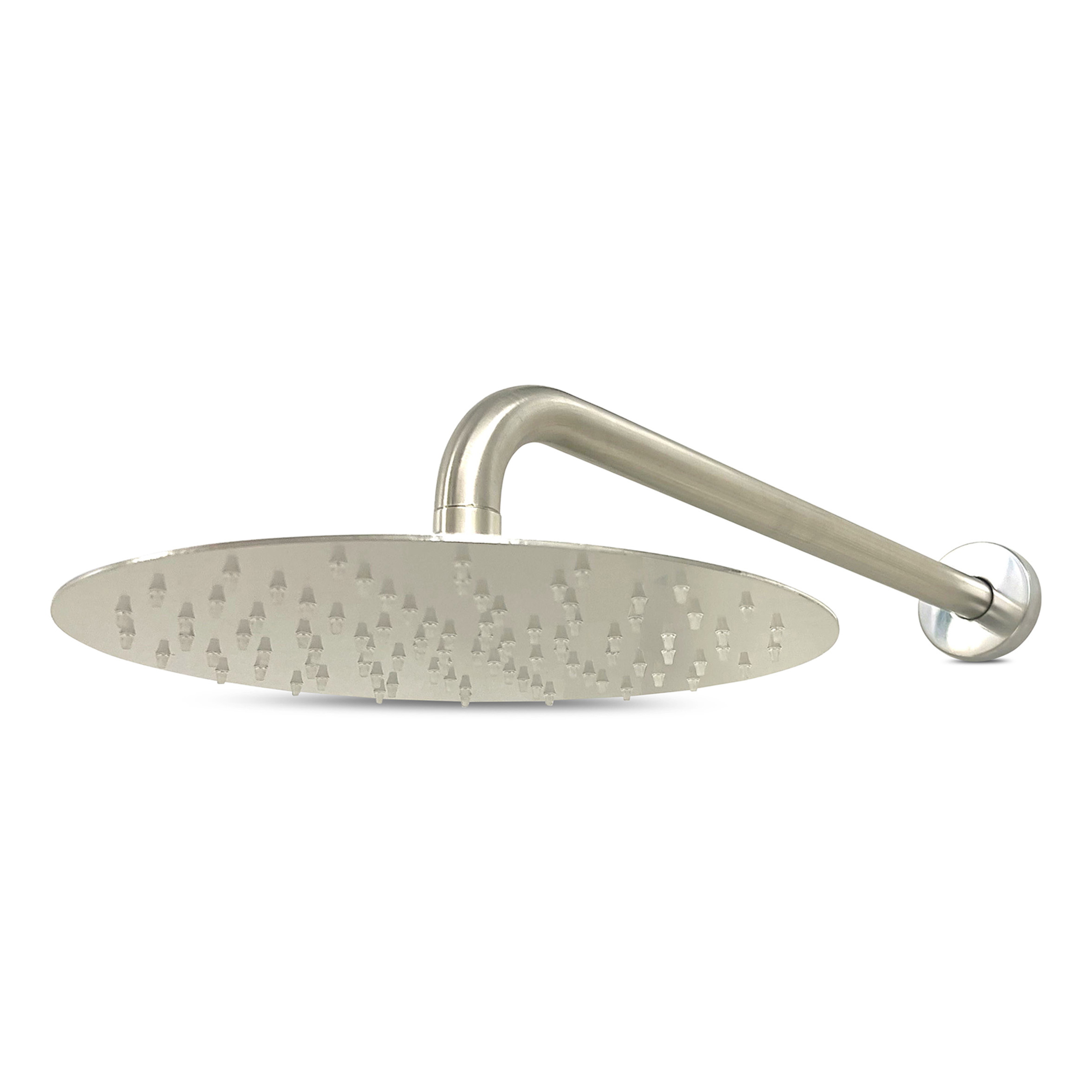 Lagoo Nesso Hoofddouche set Superslim 250 + wandarm 45 cm N9202BN Brushed Nickel