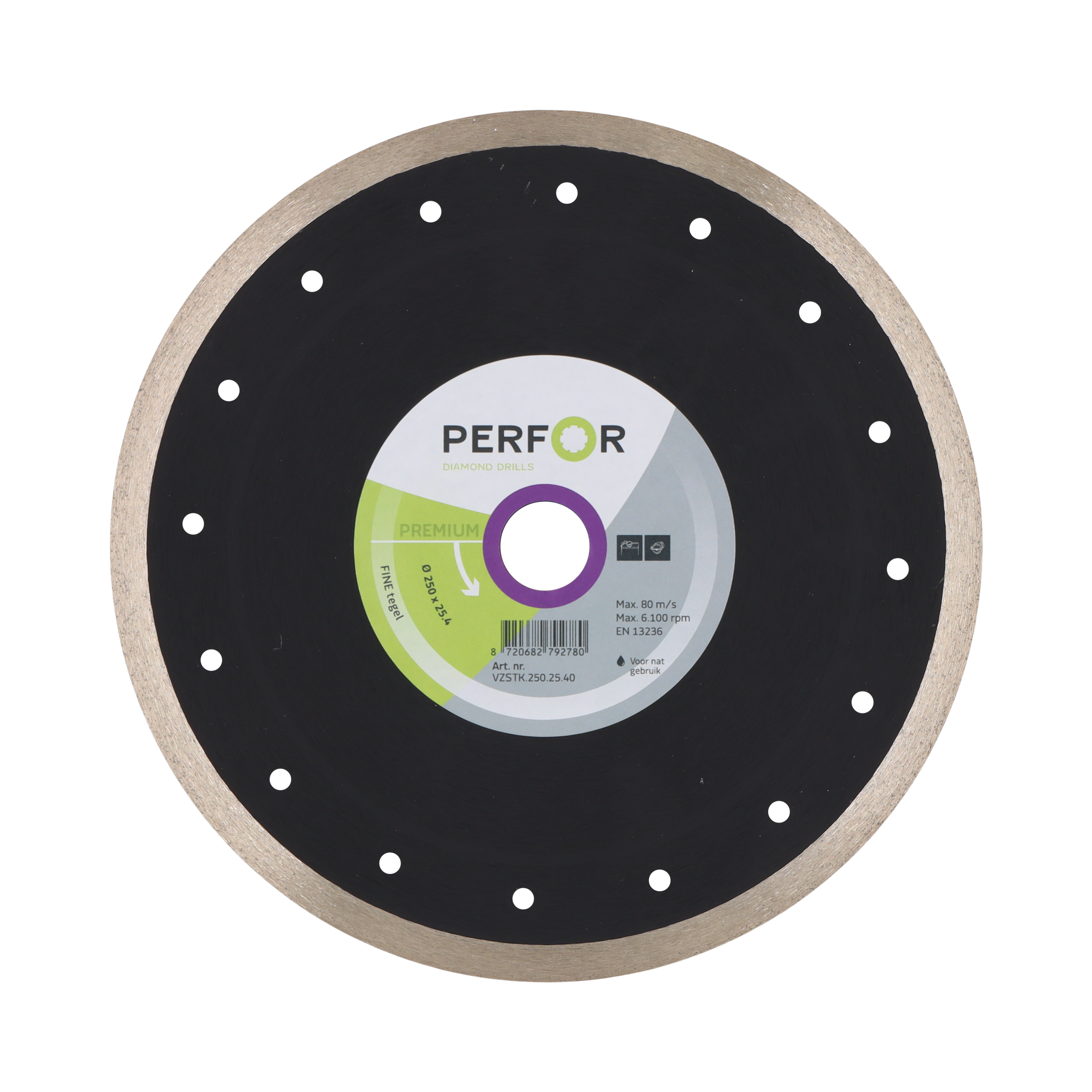 Zaagblad FINE tegel 250 asgat 25.4 VZSTK.250.25.40