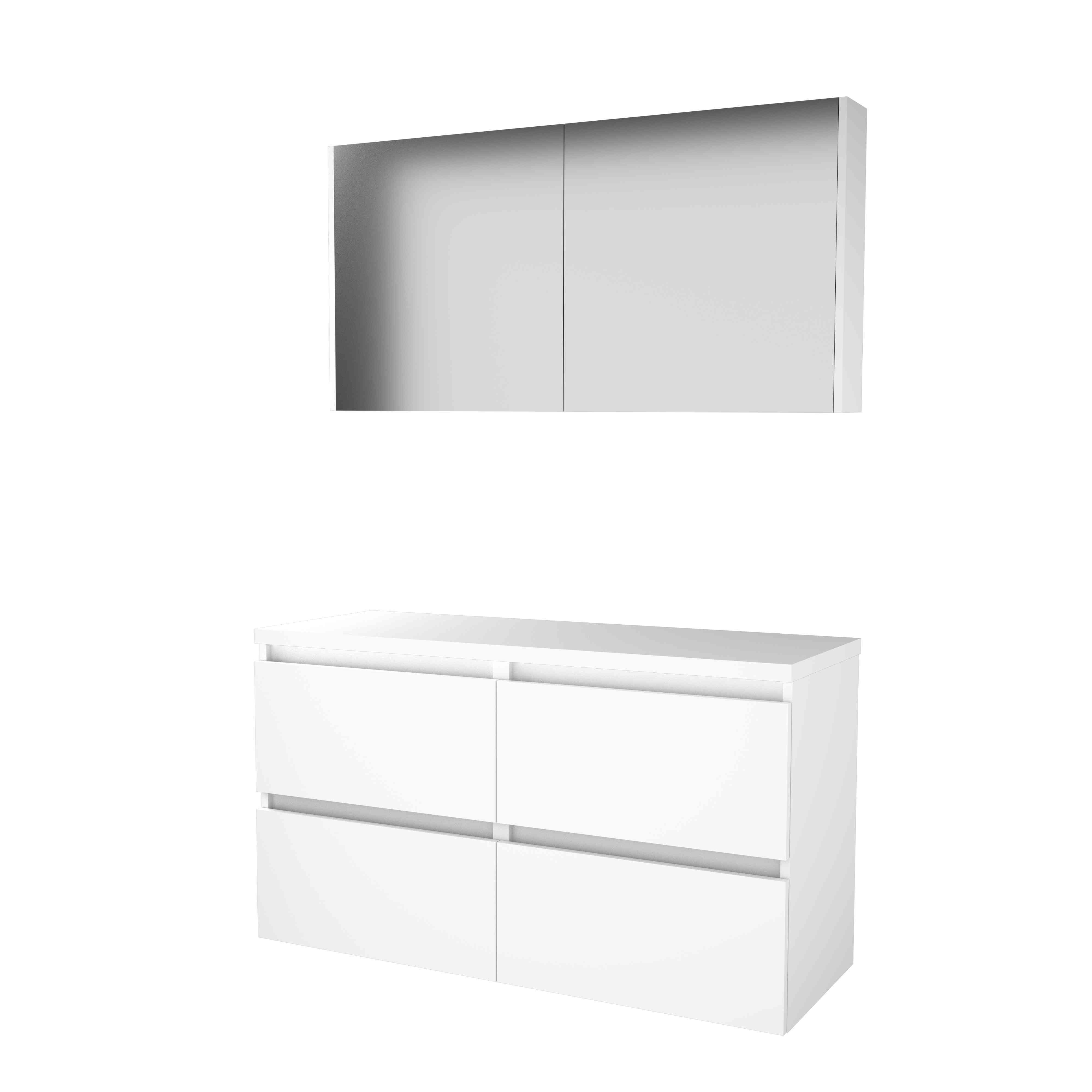 Basic Comfort 46 onderk. GL incl. 4 la + afdekplaat incl. sp.kast B1200xD460 Ice White / 1813525