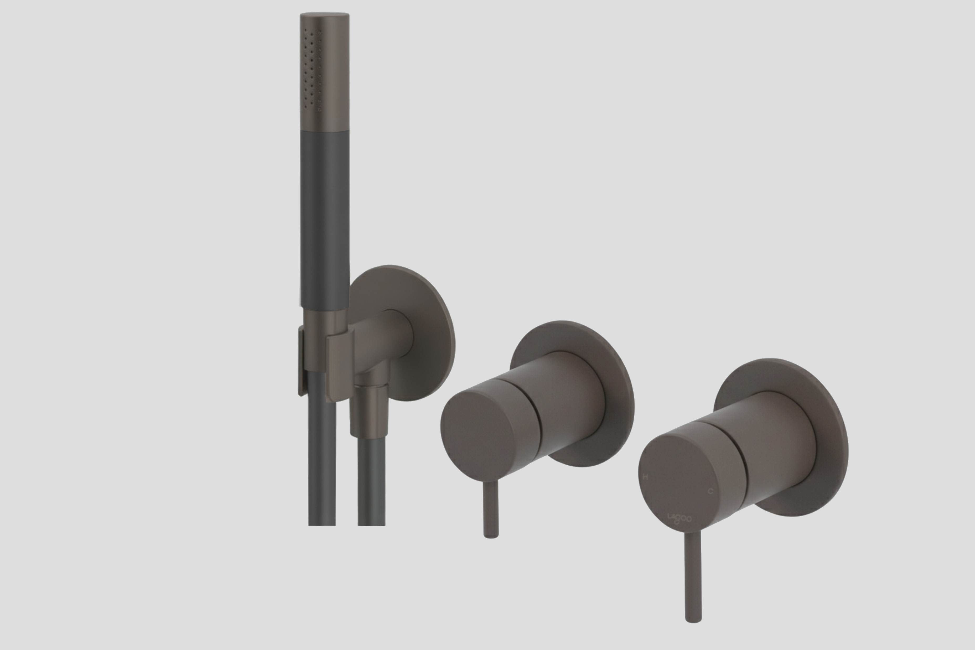 Lagoo Garda Inbouw douche-/badmengkraan met 2-weg omstel en handdouche G3218TC Tuscany