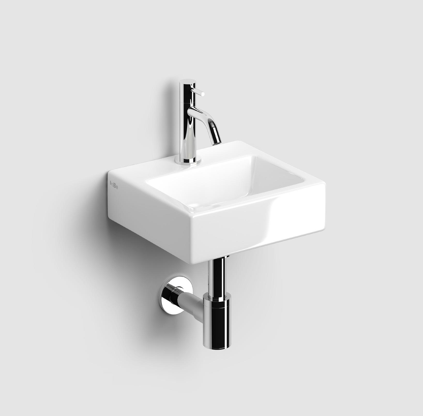 Clou Inbe fonteinpack 1 fontein, kraan en designsifon IB/03.03099 wit