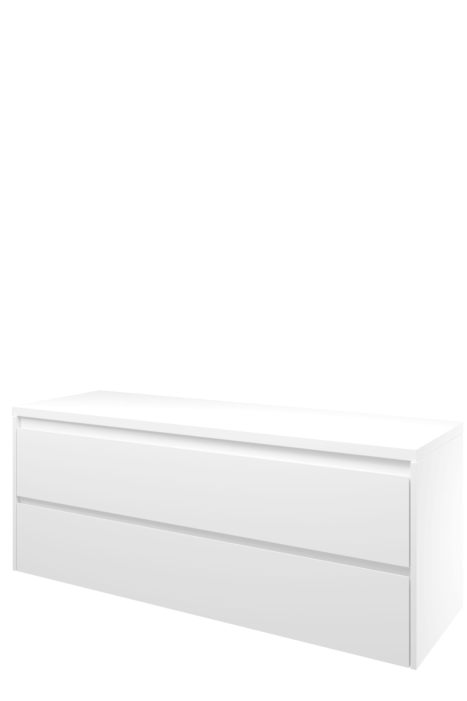 Proline Top afdekplaat + onderk. symm. H552xB1400xD460 Mat wit / 1817825