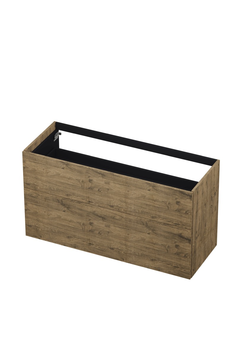 INK onderk. 2 laden push to open 65cm hout decor 1259214 Naturel eiken H650xB1200xD450