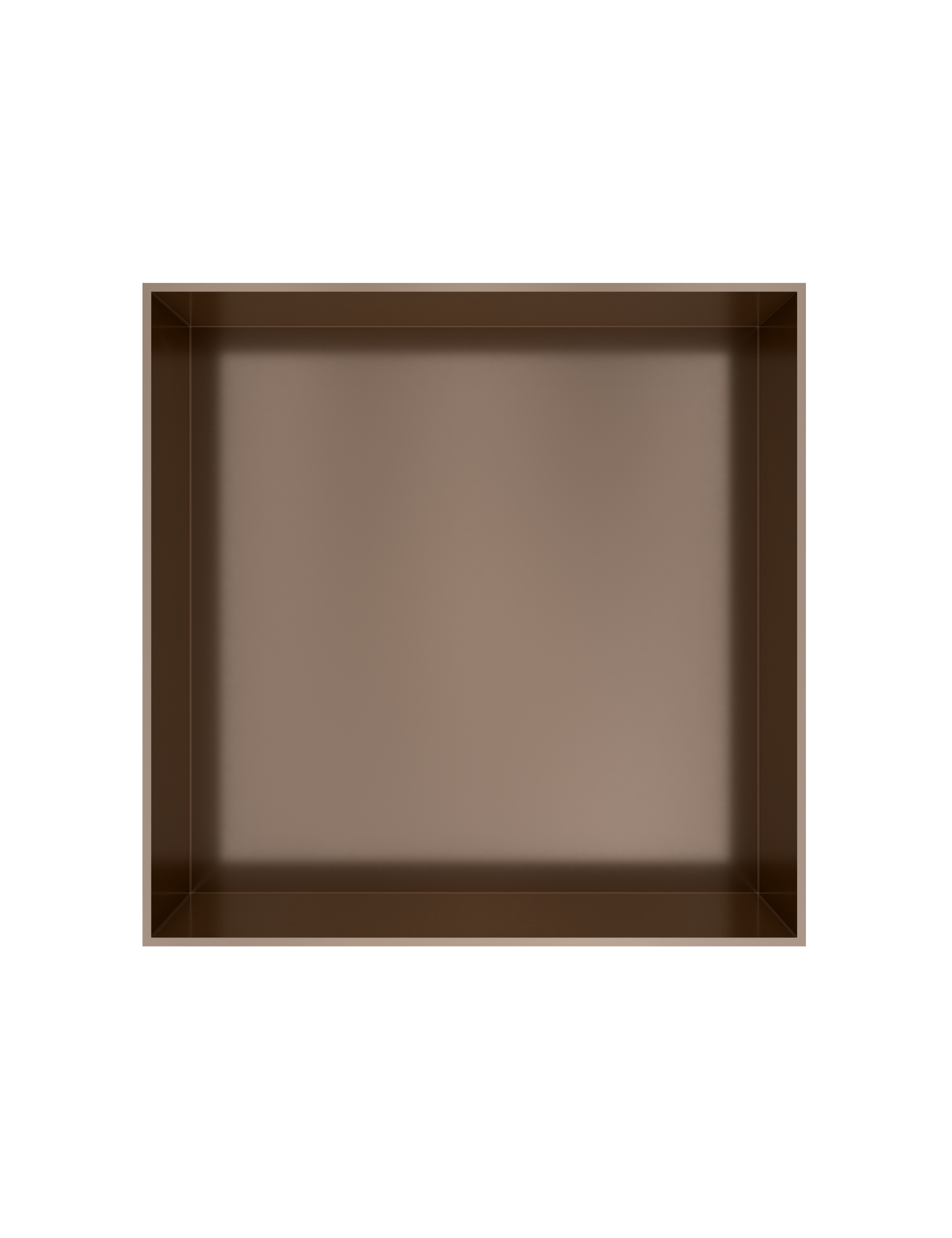 Hotbath More inbouwbox of inbouwnis 30x30x10cm frameless BOX030FTB Tuscan bronze