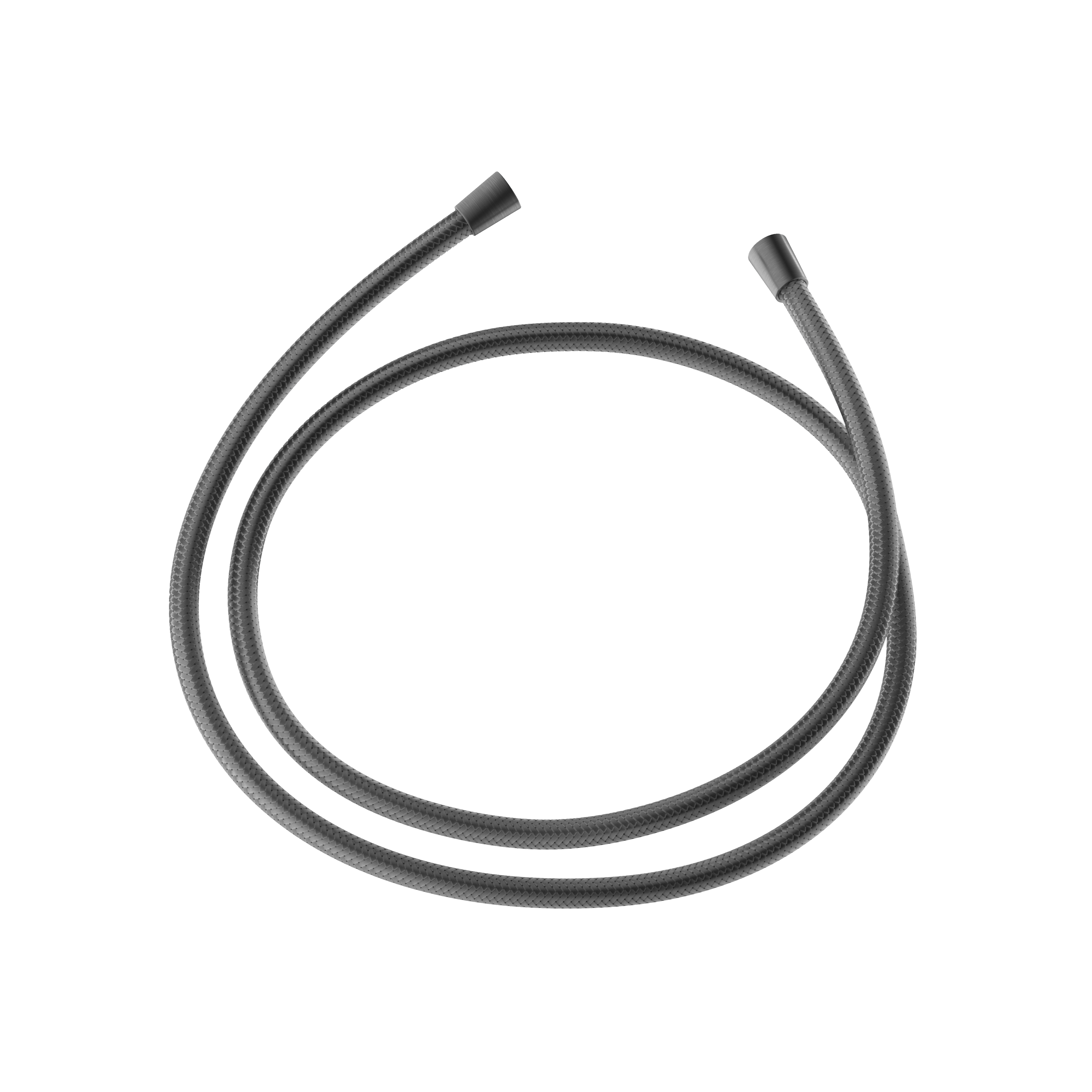 Hotbath Archie gewapende doucheslang met transparantekunststof mantel AR015BGP Geborsteld Gunmetal PVD