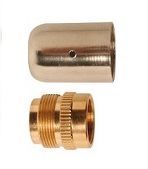 PERKEO Kop+kap voor boutvoorstuk 1046 1046/4+5