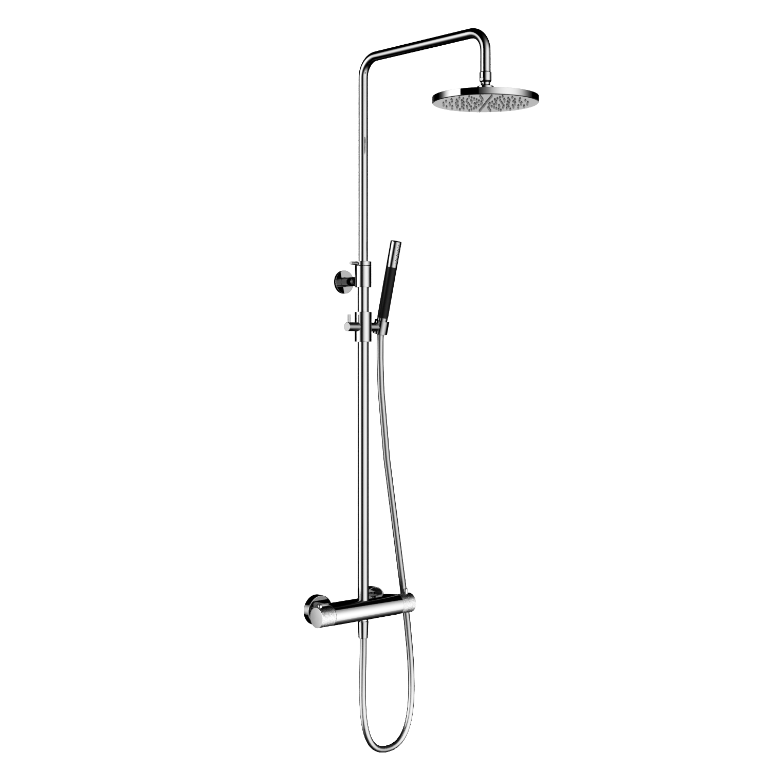 Hotbath Cobber X thermostatische stortdoucheset ronde handd. 25cm hoofdd. SDSX9BCP14 Geborsteld Koper PVD