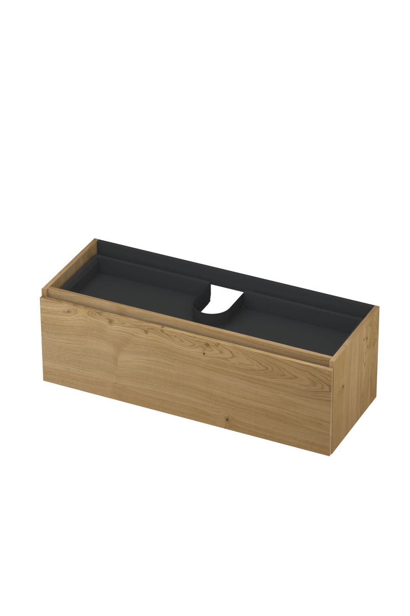 INK Fineer onderkast 1L m. binnenla gr.loos houten keerlijst fineer 1221350 Natur H400xB1200xD450