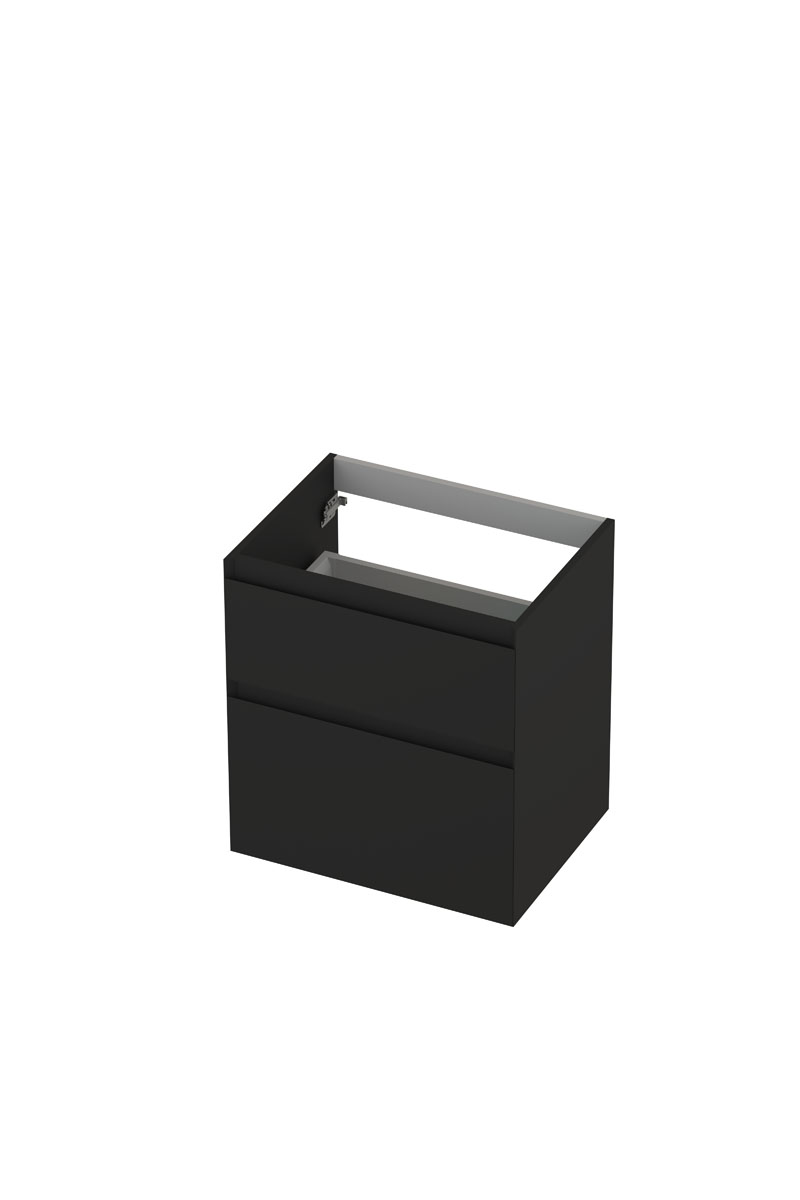 INK onderk. 2 la GL gelakt 45gr a-symm. H600xB450xD650 Mat zwart / 1240806