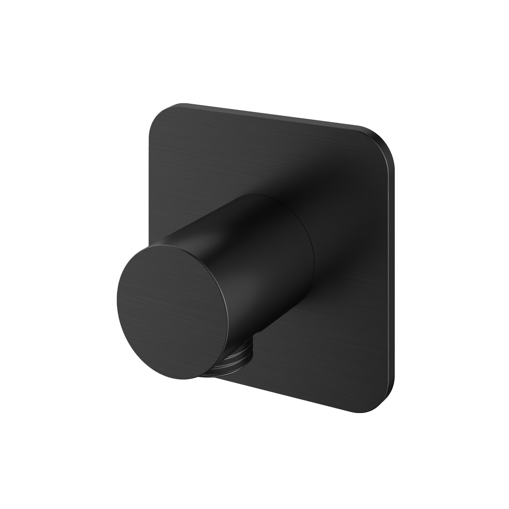 Hotbath Gal wanduitlaat GL517BGP Geborsteld Gunmetal PVD