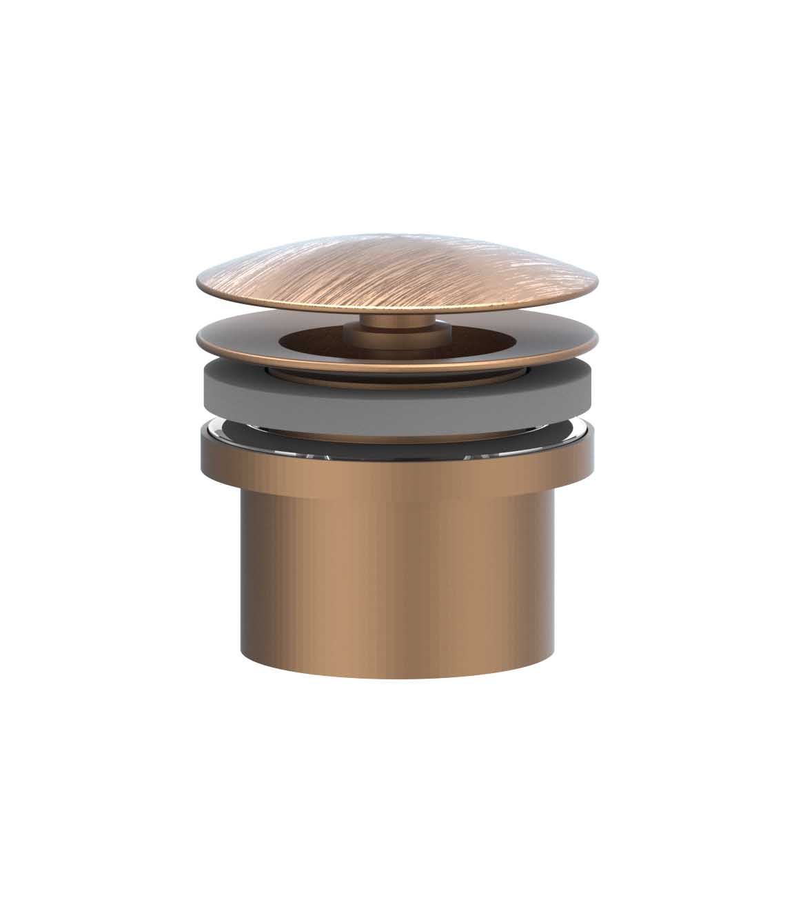 IVY Toebehoren Design plug always open 6901713 RVS316 gebr. mat koper PVD