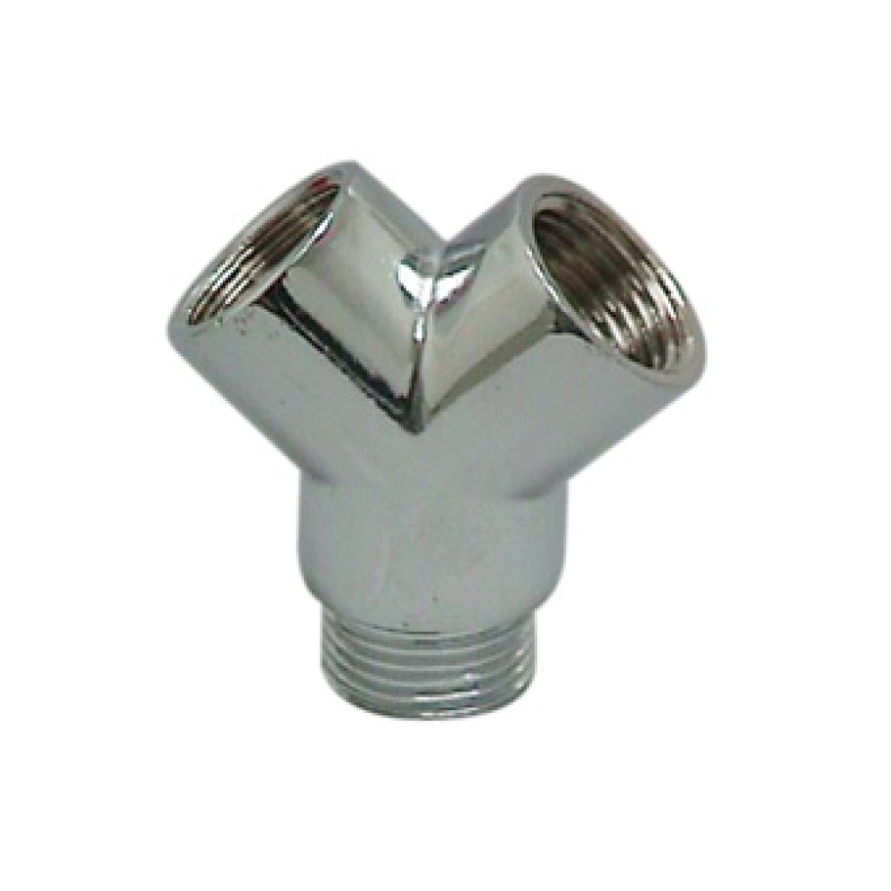 Chroom Y stuk 1/2 binnendraad