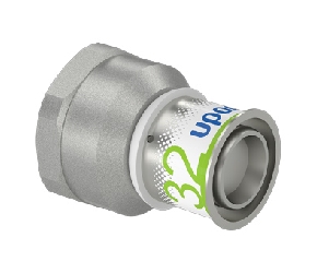 Uponor S-Press Plus perskoppeling binnendraad 32mm x 1 1/4  (1070522)