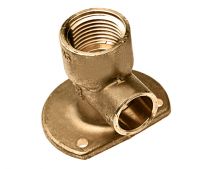 Messing muurplaat laag 1/2x15 verhoogd