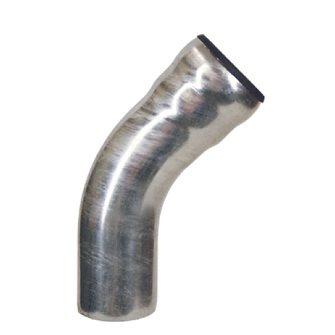 Stalen bocht 70mm 45gr.