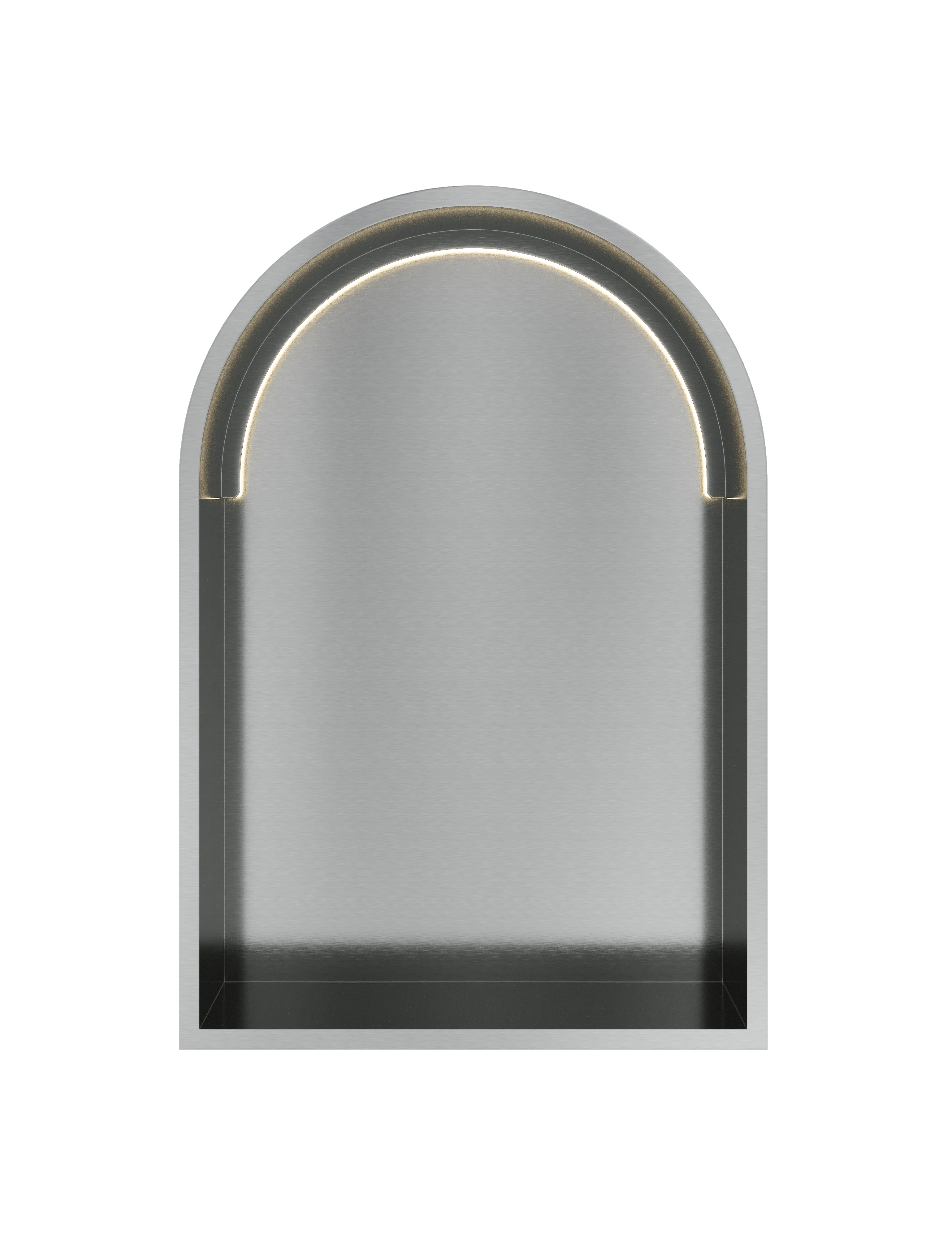 Hotbath More inbouwbox of inbouwnis toogmodel 30x45x10cm with LED IP44 BOW30LIX RVS 316