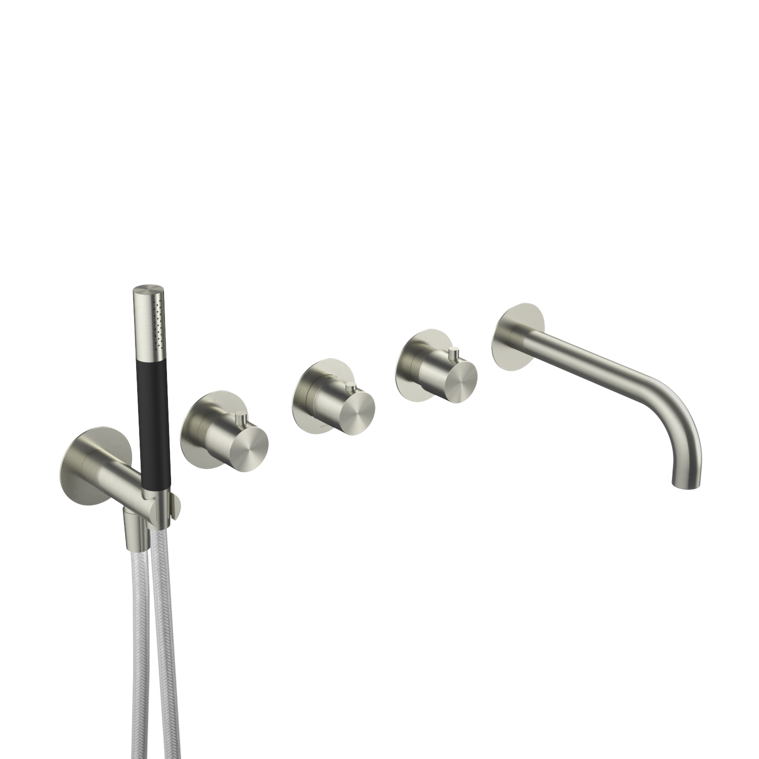 Hotbath Archie afbouwdeel bad/douche therm. 2 stopkr. m. uitl. AR7072EXTIX RVS316