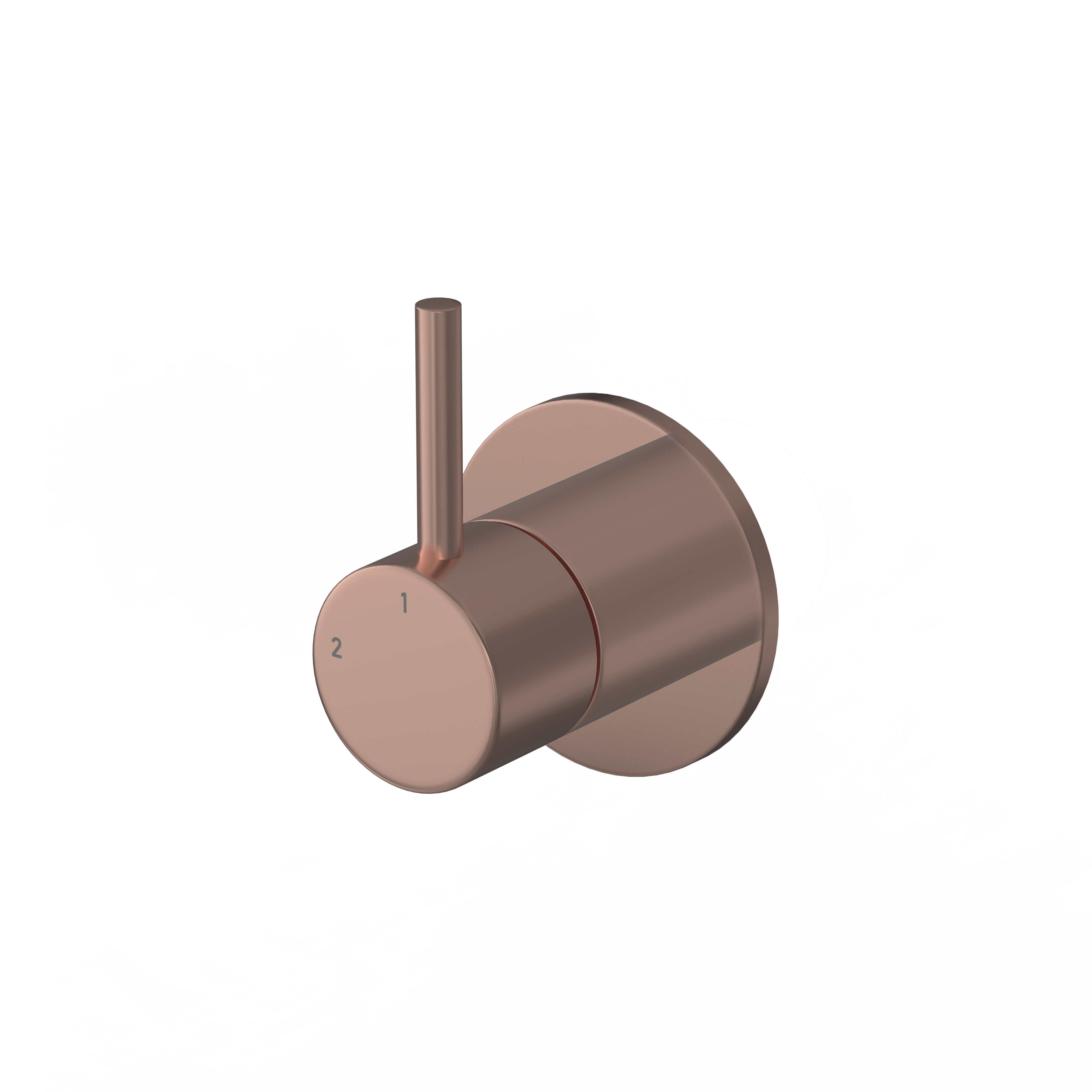 Hotbath BUDDY afbouwdeel inbouw 2-weg omstel B111EXTBCP Geborsteld koper PVD