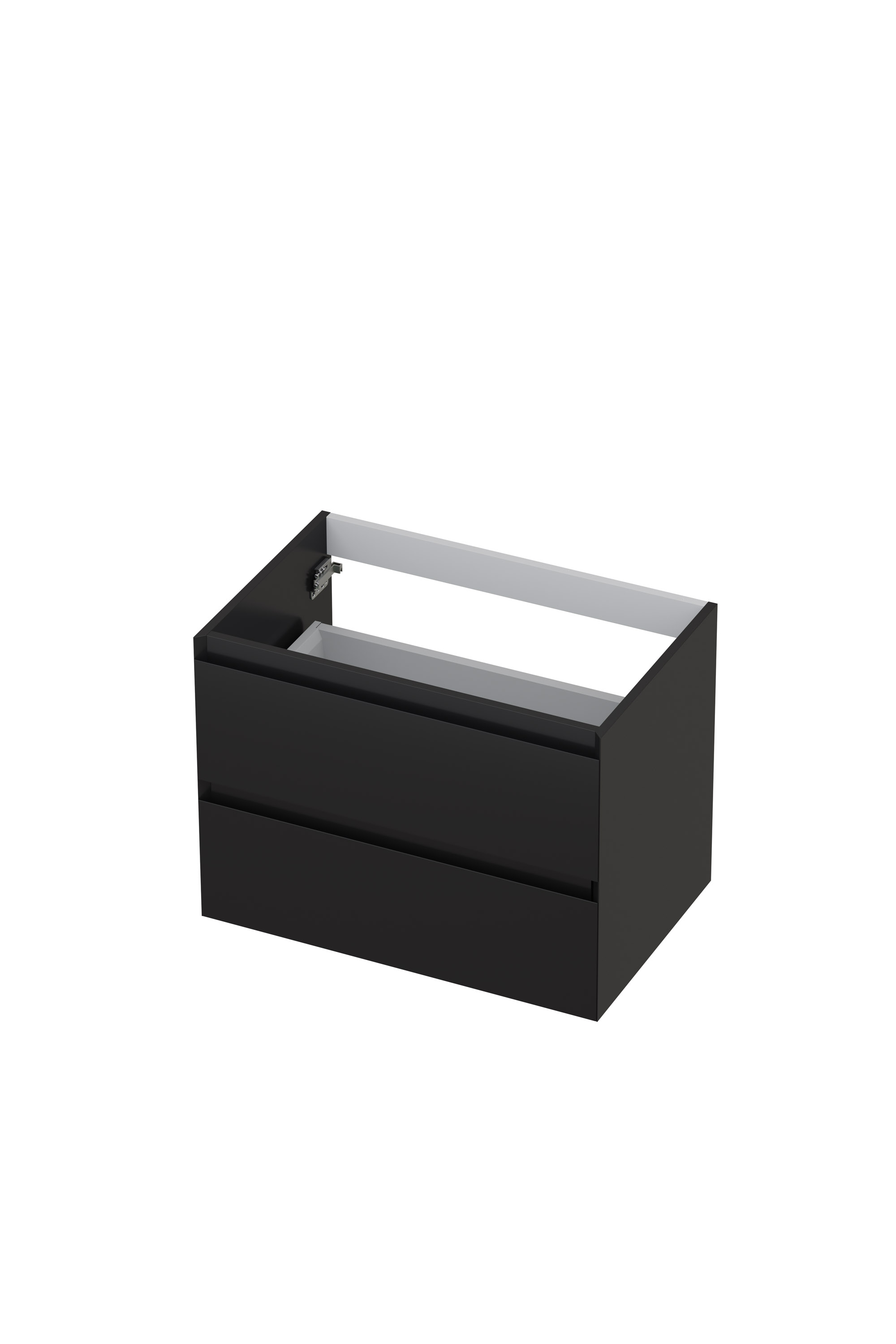 INK onderk. 2 laden greepl. gelakt 45gr 1240413 Hglans antraciet H520xB700xD450