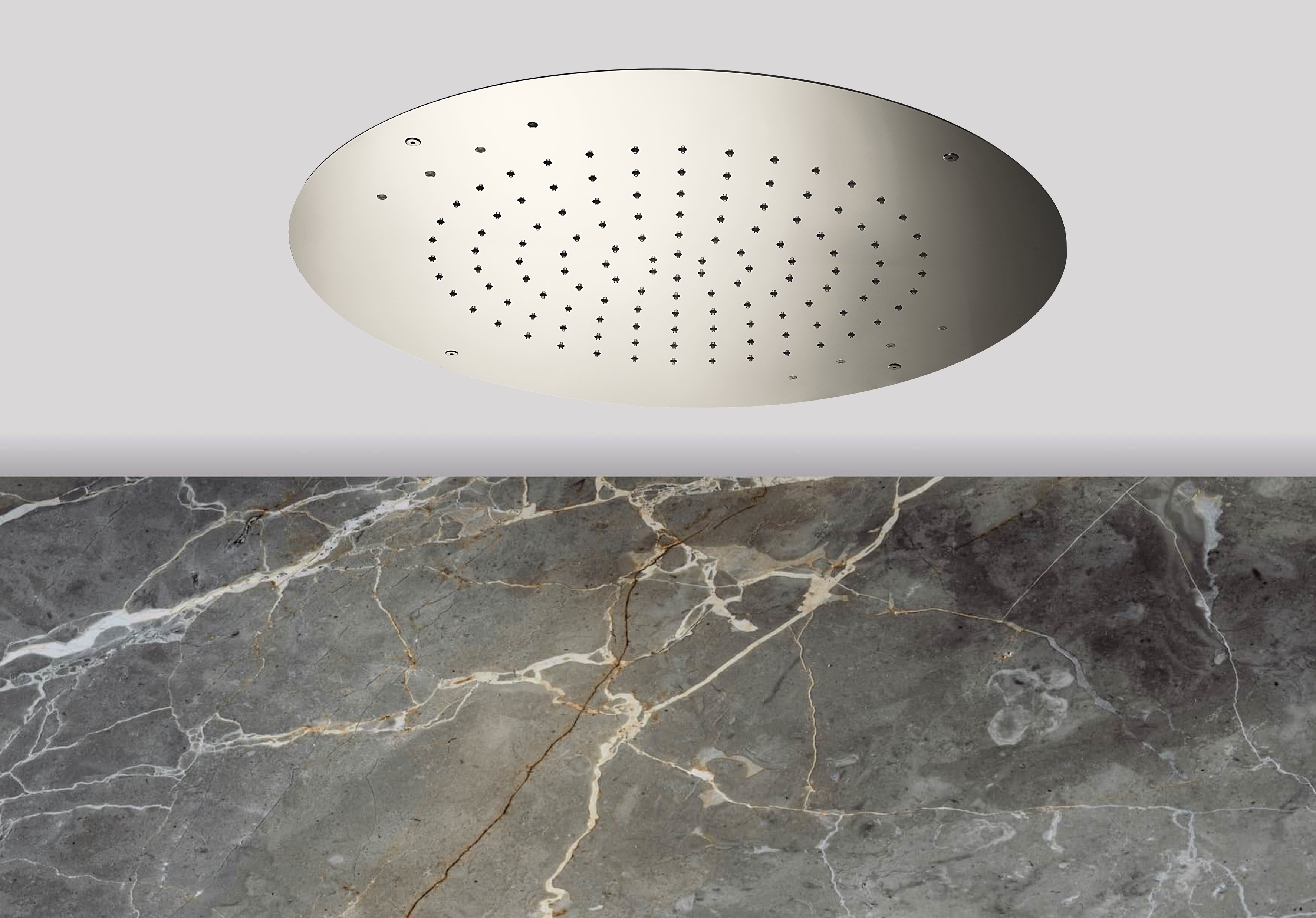 Lagoo Nesso Hoofddouche LED it Rain 550 m. multi color LED incl. afstandsb. N8241BN Brushed Nickel