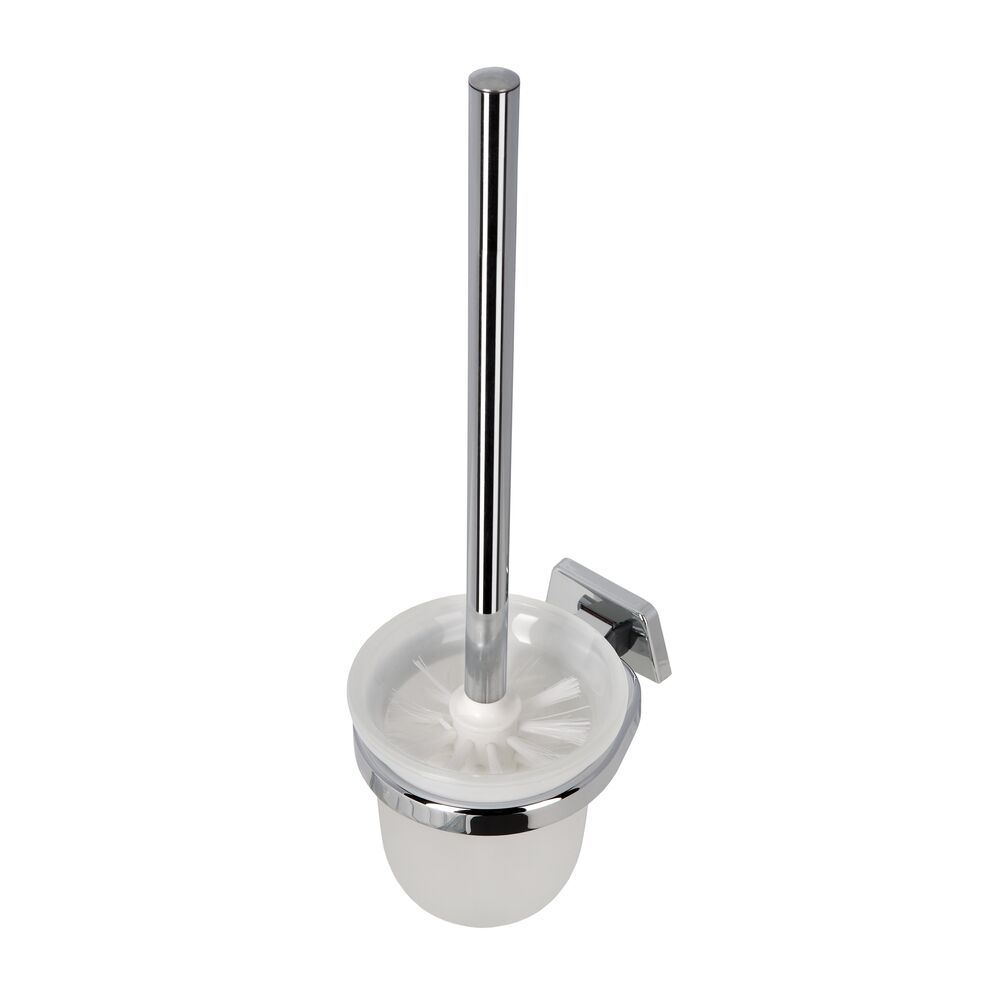 Geesa Standard toiletborstelset 915117 chroom steel satine glas