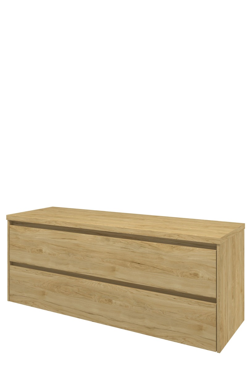 Proline Top afdekplaat + onderk. symm. H552xB1400xD460 Ideal oak / 1817822