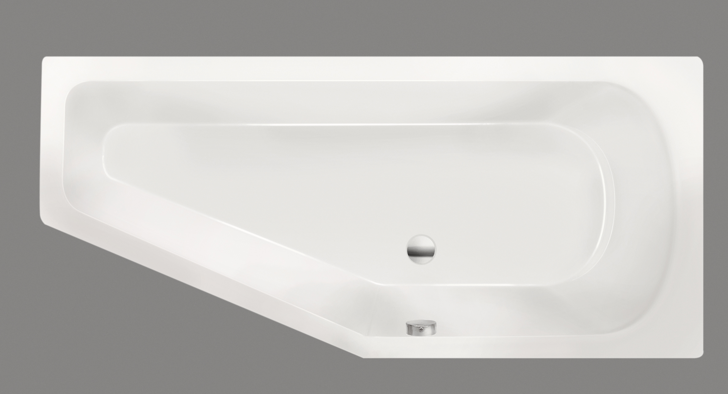 Xenz Lagoon bad Compact links 170x75x45 Edelweis