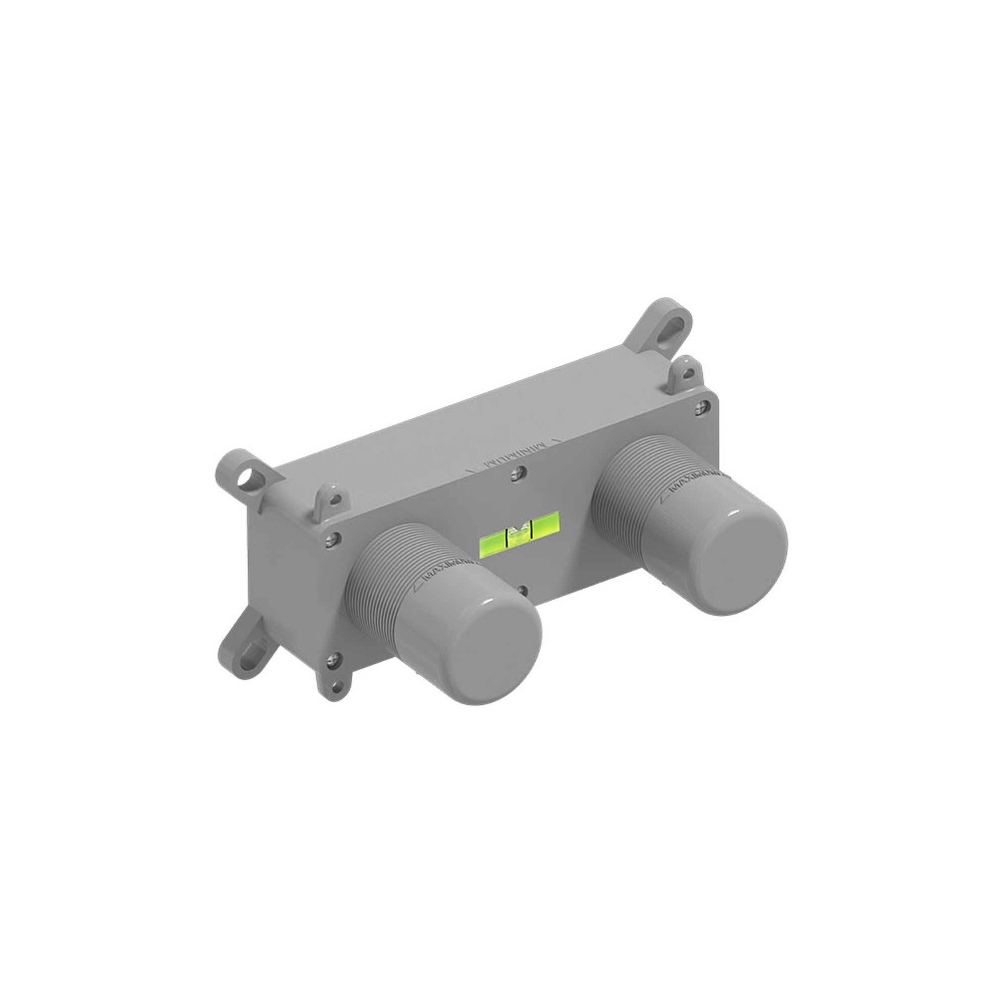 MAY Inbouwbox t.b.v. wastafelmengkraan L/R 6800998 Grijs