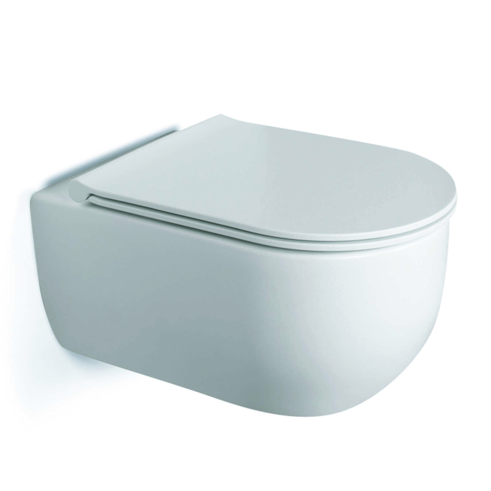 Futuro Flush wandcloset 53x34cm rimless + softclose toiletzitting Mat wit