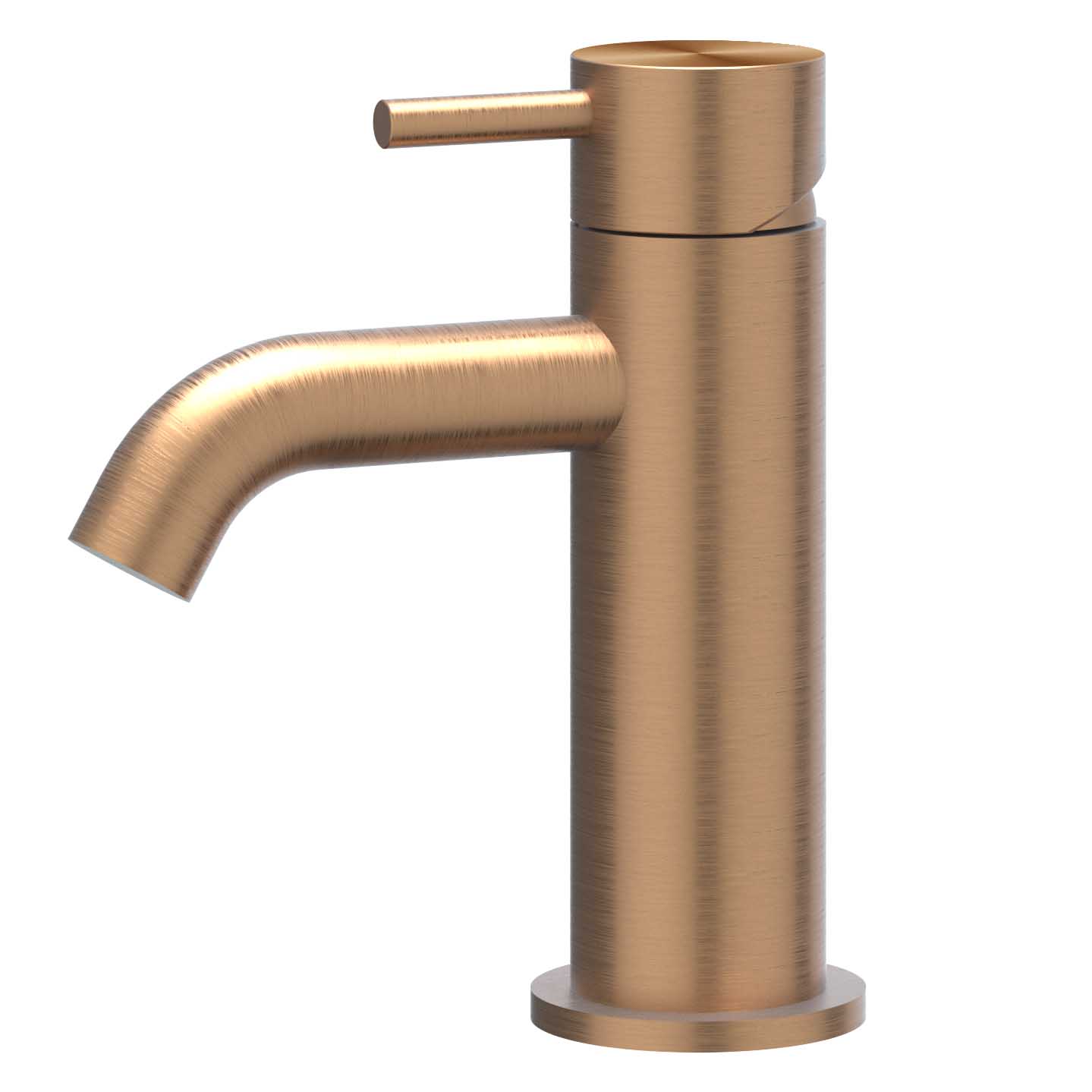 IVY Concord Eenhendel wastafelmengkraan opbouw model S coldstart 6100383 RVS316 gebr. mat koper PVD