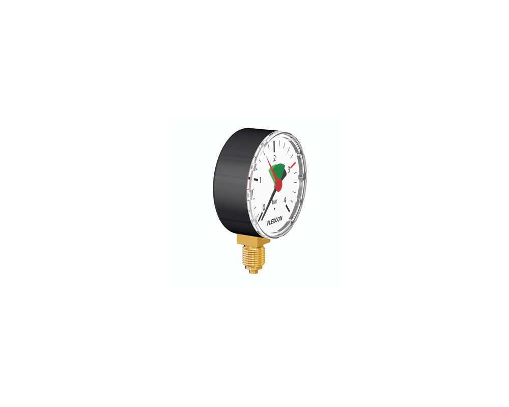 Flamco Flexcon manometer 63mm 0/4 bar 1/4 onderaansluiting 27205