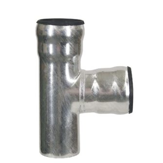 Stalen t-stuk 80mm 87gr.